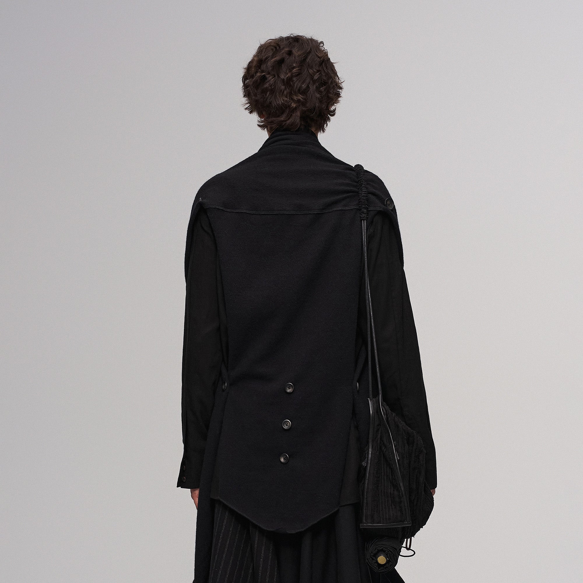 ILNya Nieternite Nifutur Deconstructed Raw-Edge Scarf Vest