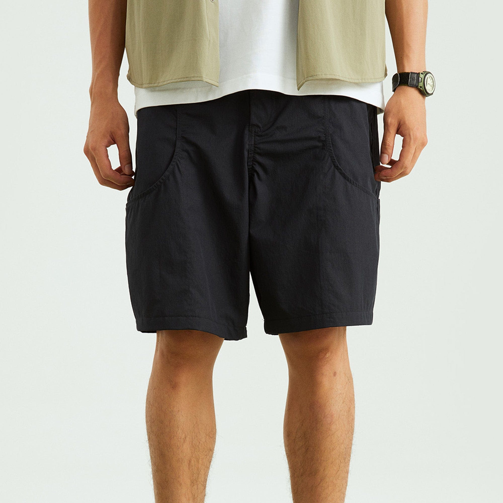 ONADAILYBASIS Layered Pocket Quick-Dry Outdoor Shorts, premium urban and streetwear designers apparel on PROJECTISR.com, ONADAILYBASIS