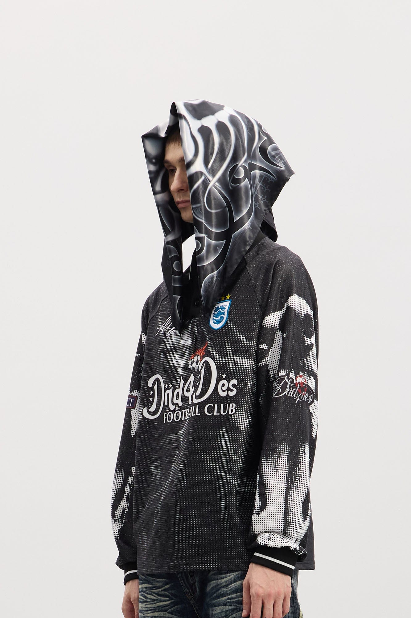 DND4DES Skull Thorn Bandana, premium urban and streetwear designers apparel on PROJECTISR.com, DND4DES
