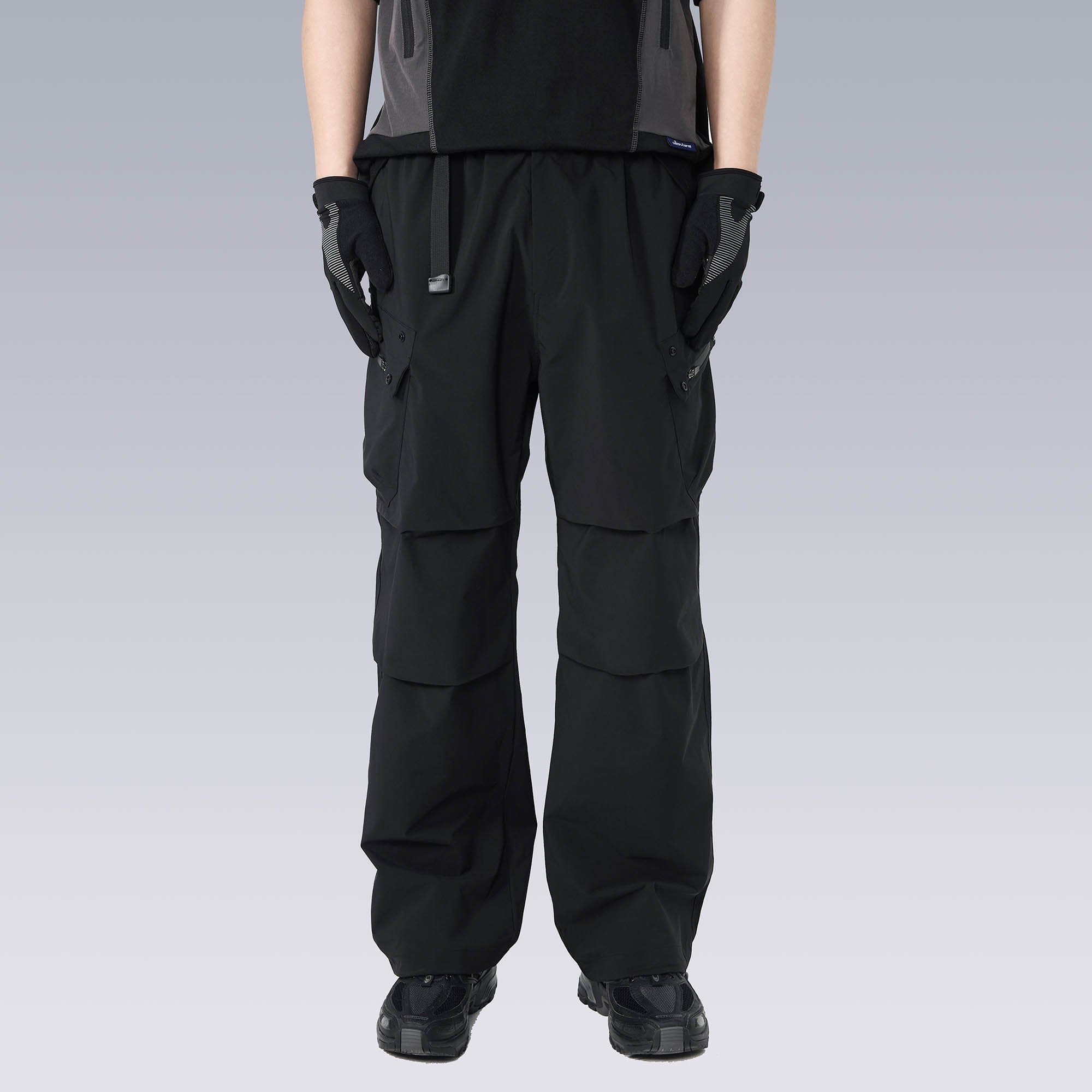 SILENSTORM Multi-Pocket Drawstring Crinkled Pants, premium urban and streetwear designers apparel on PROJECTISR.com, SILENSTORM