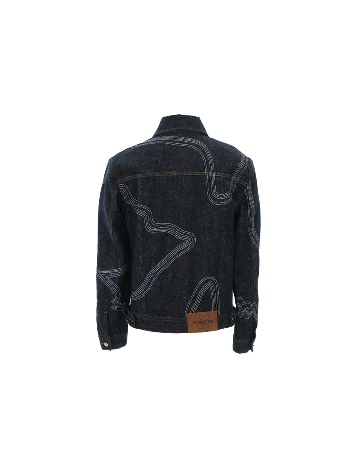 VINKID Raw Denim Paneled Lapel Jacket, premium urban and streetwear designers apparel on PROJECTISR.com, VINKID