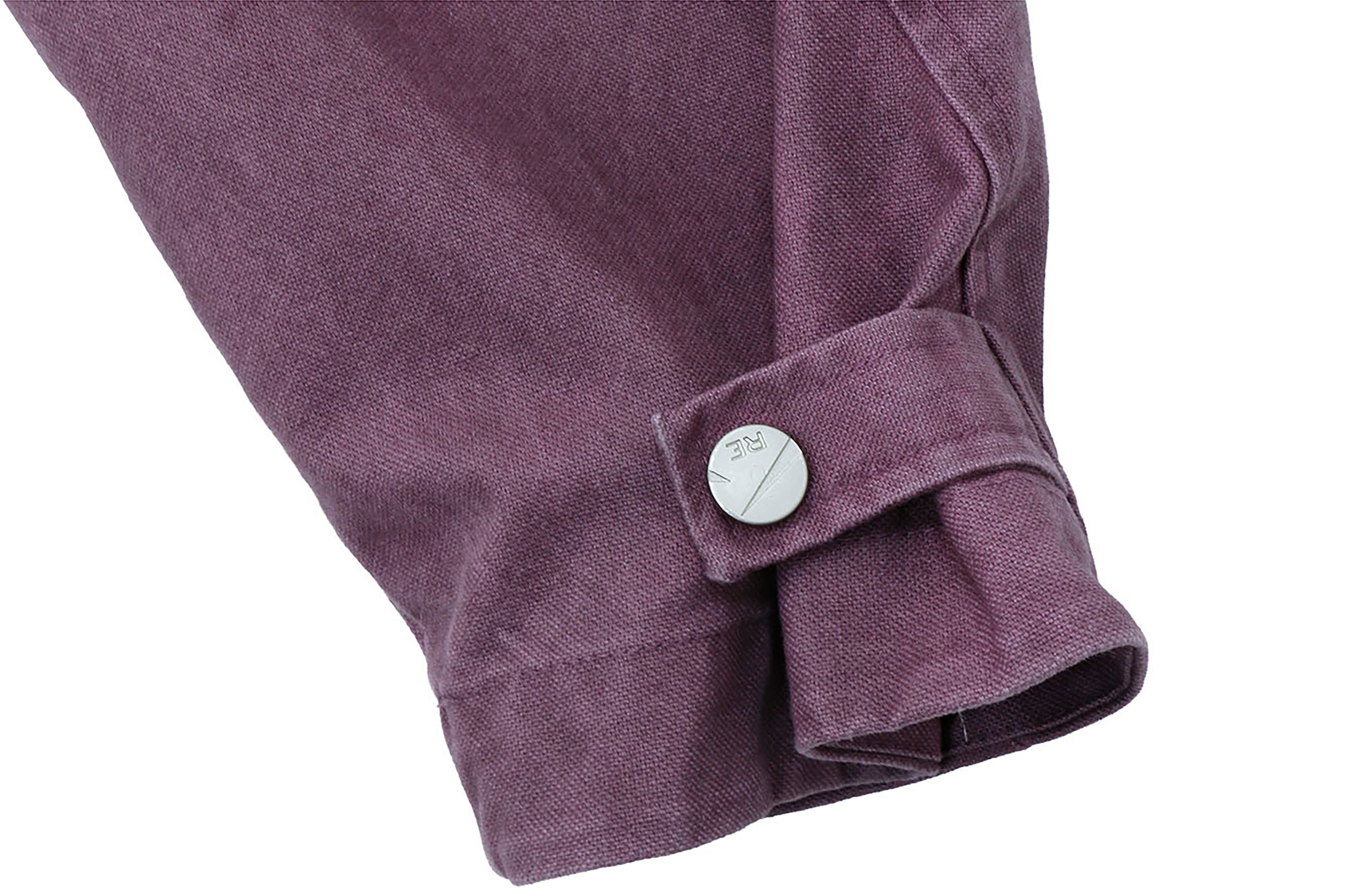 RELABEL Distressed Plaid Hood Oversized Jacket Purple, premium urban and streetwear designers apparel on PROJECTISR.com, RELABEL