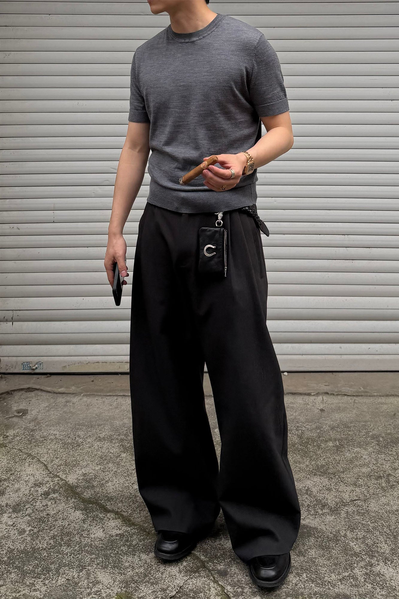 CATSSTAC Multi-Panel Layered Drawstring Pants, premium urban and streetwear designers apparel on PROJECTISR.com, CATSSTAC