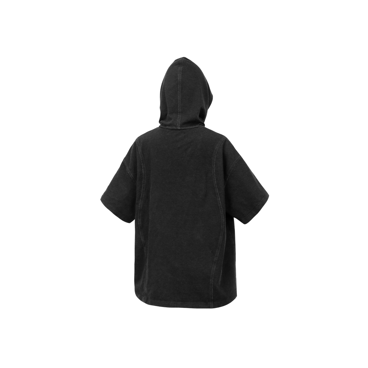 RELABEL Detachable Hood Washed Denim Tee, premium urban and streetwear designers apparel on PROJECTISR.com, RELABEL