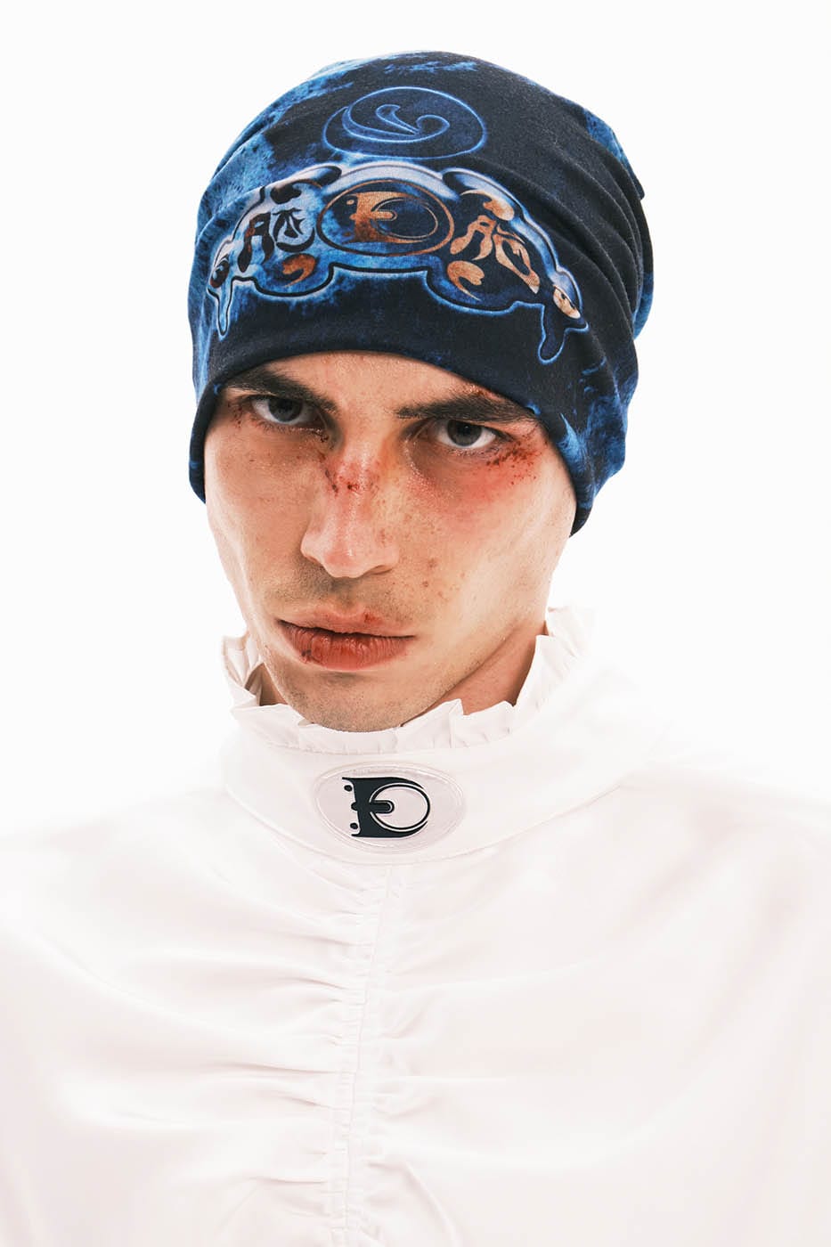 EMBRYO Abstract Totem Beanie Black, premium urban and streetwear designers apparel on PROJECTISR.com, EMBRYO
