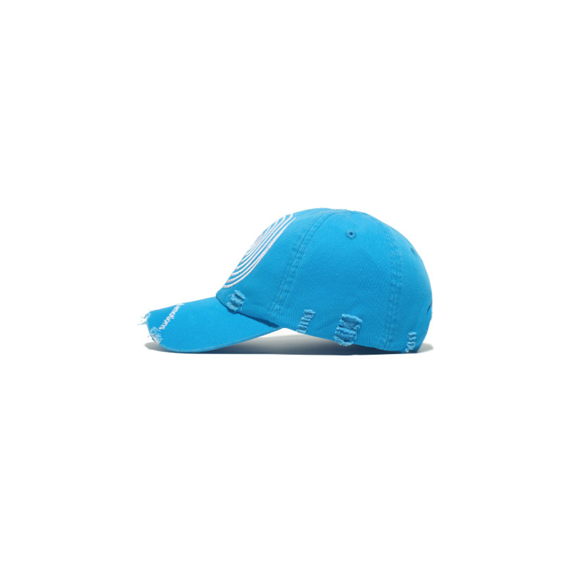 NOTHINGNESS WORLD Distressed Embroidered LOGO Dad Cap, premium urban and streetwear designers apparel on PROJECTISR.com, NOTHINGNESS WORLD