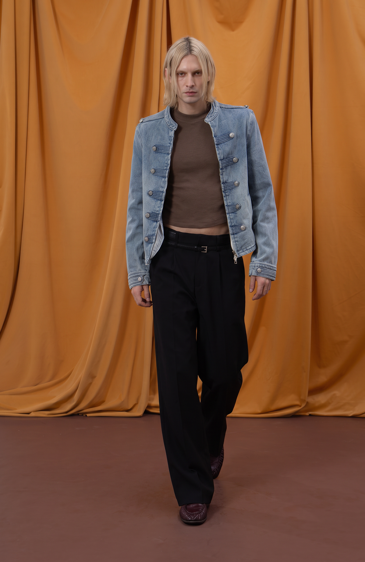 CLP Retro Washed Napoleon-Clasp Denim Jacket
