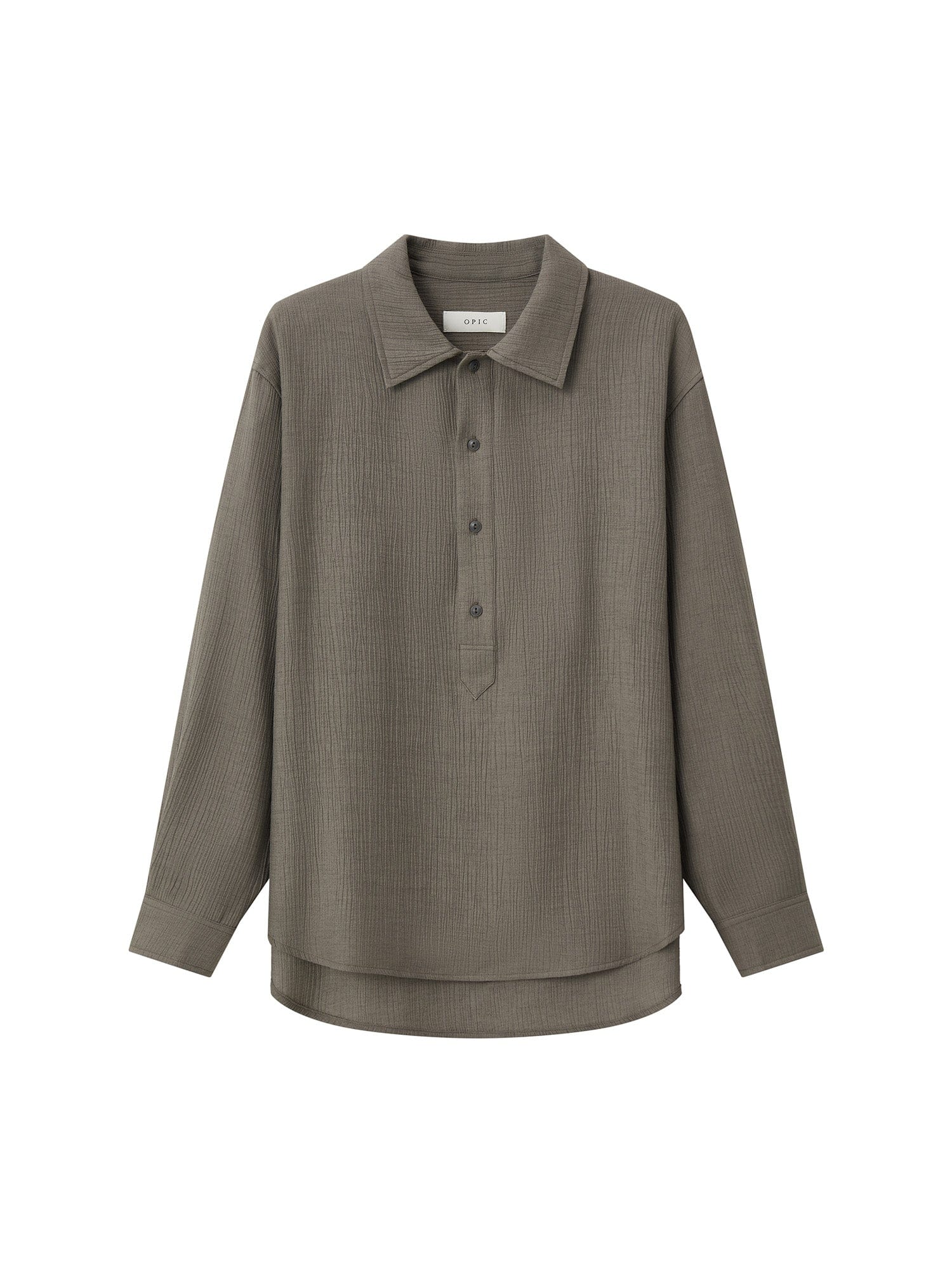 OPICLOTH Essential Crinkled Pullover, premium urban and streetwear designers apparel on PROJECTISR.com, OPICLOTH