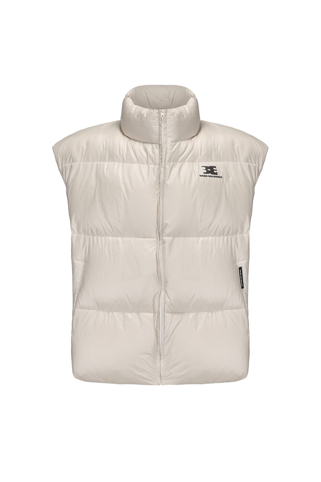 VANN VALRENCE Plain Duck Down Oversized Puffer Vest