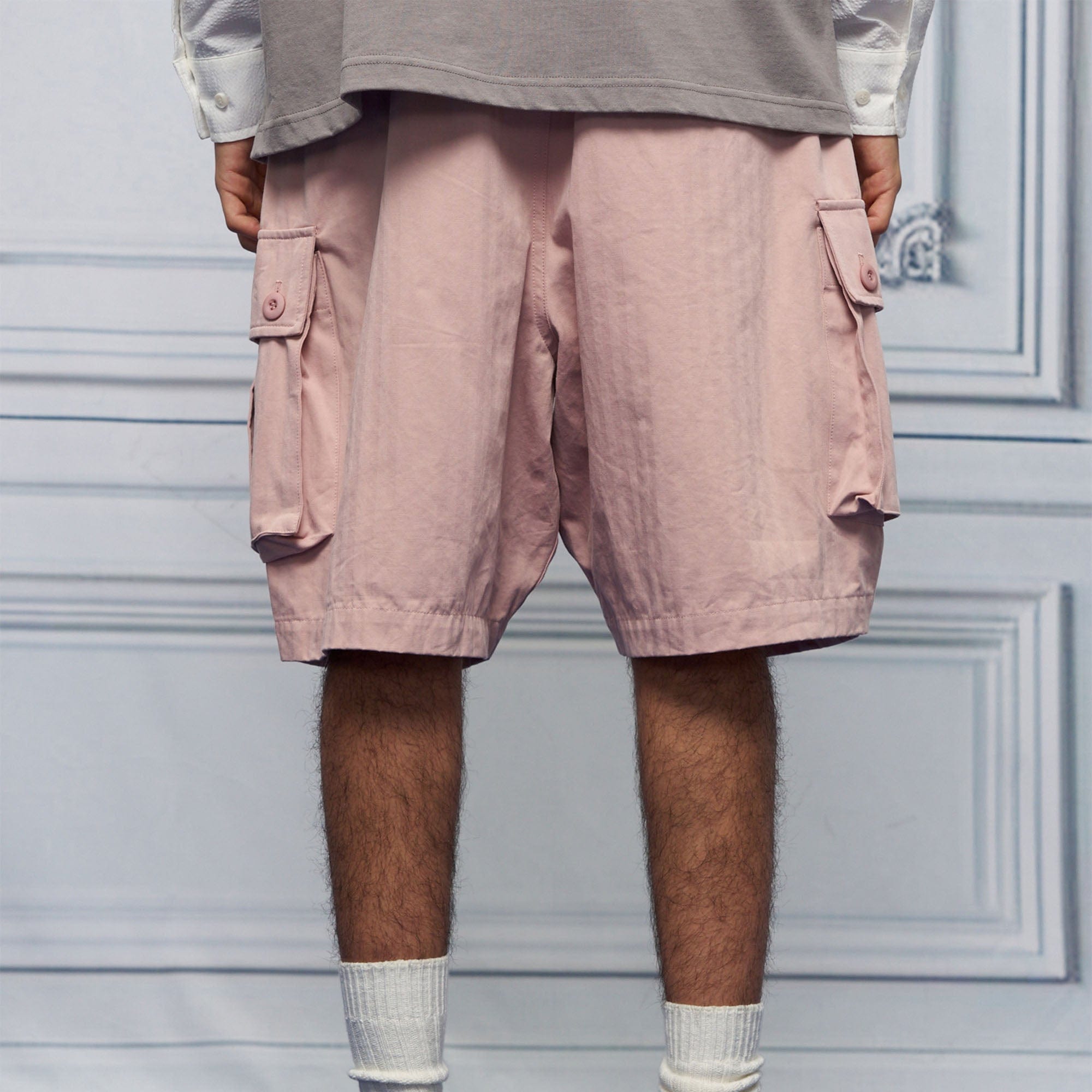 UNLIMITED MOTE Multi-Pocket Drawstring Cargo Shorts, premium urban and streetwear designers apparel on PROJECTISR.com, UNLIMITED MOTE