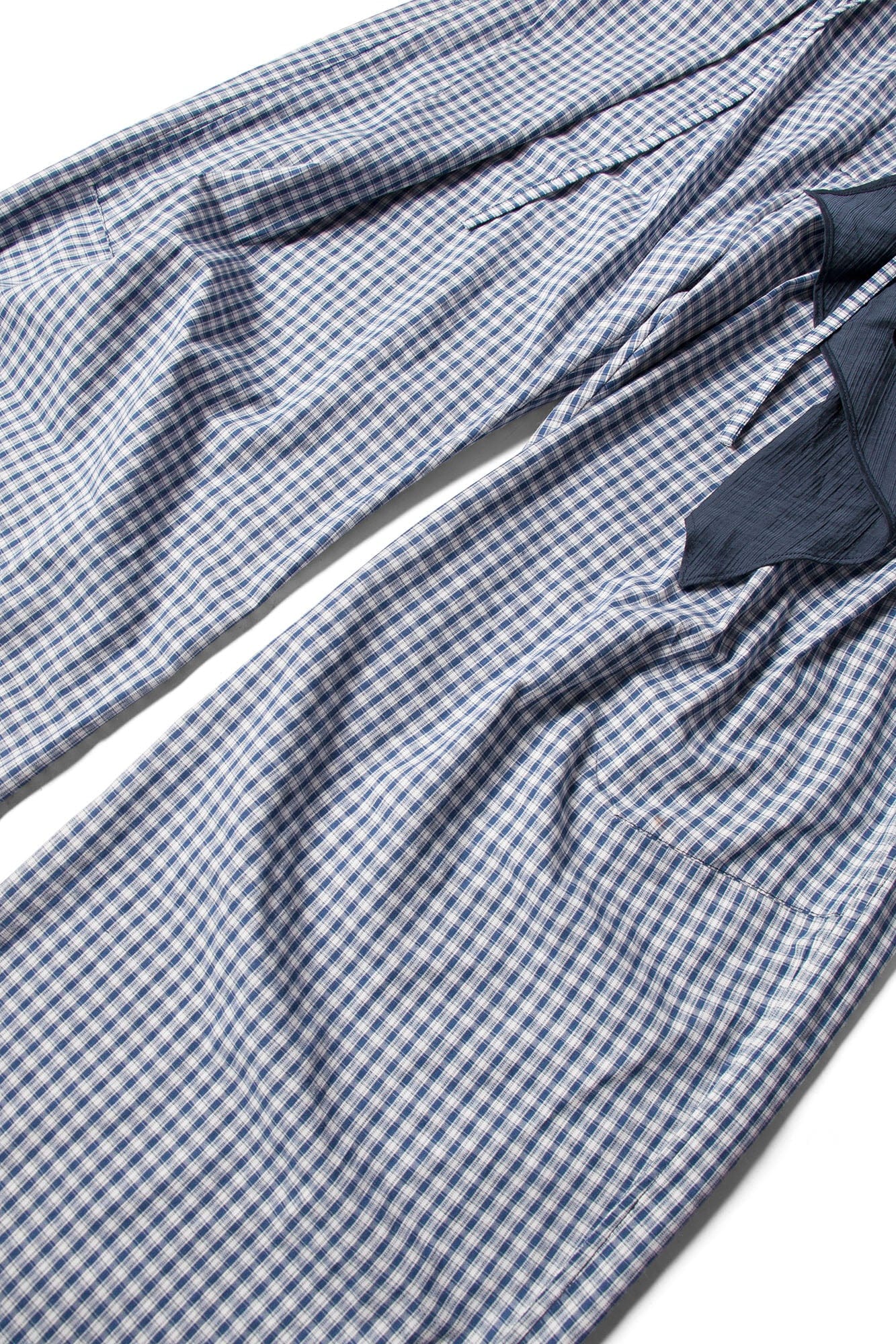 RELABEL Detachable Scarf Grid Pleated Pants, premium urban and streetwear designers apparel on PROJECTISR.com, RELABEL