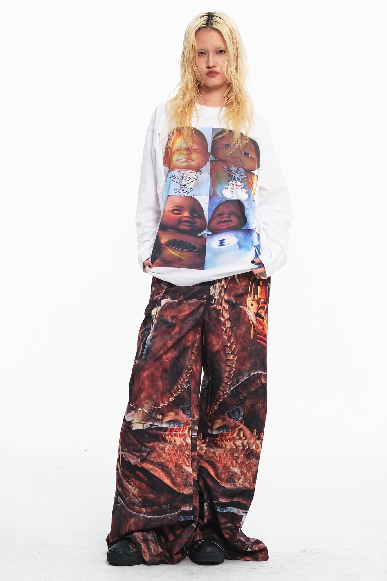 EMBRYO Four Baby Graphics Long-Sleeve Tee, premium urban and streetwear designers apparel on PROJECTISR.com, EMBRYO