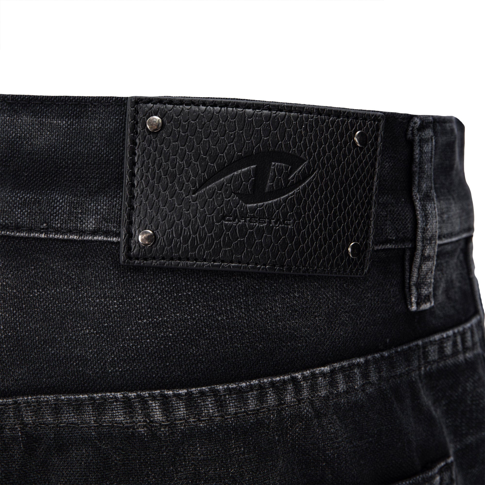 CATSSTAC Distressed Double-Knee Carpenter Straight-Leg Jeans Black, premium urban and streetwear designers apparel on PROJECTISR.com, CATSSTAC