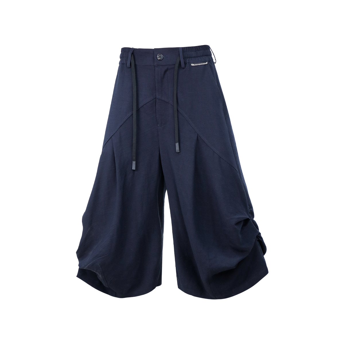 RELABEL Tencel-Acetate Ruched Oversized Shorts, premium urban and streetwear designers apparel on PROJECTISR.com, RELABEL