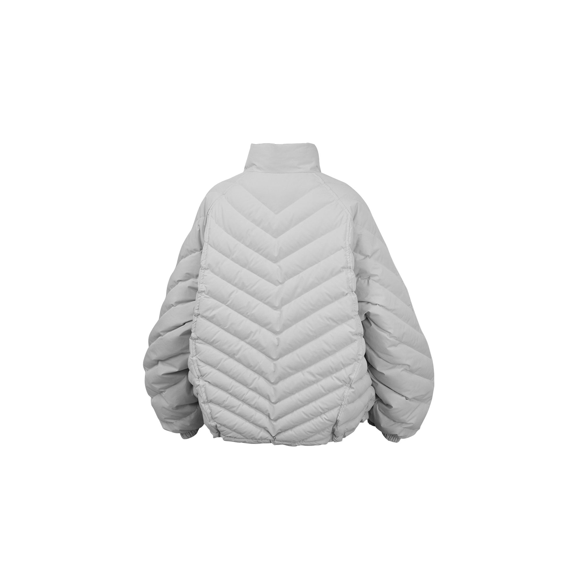RELABEL V-Segment Ribcage Puffer Jacket White