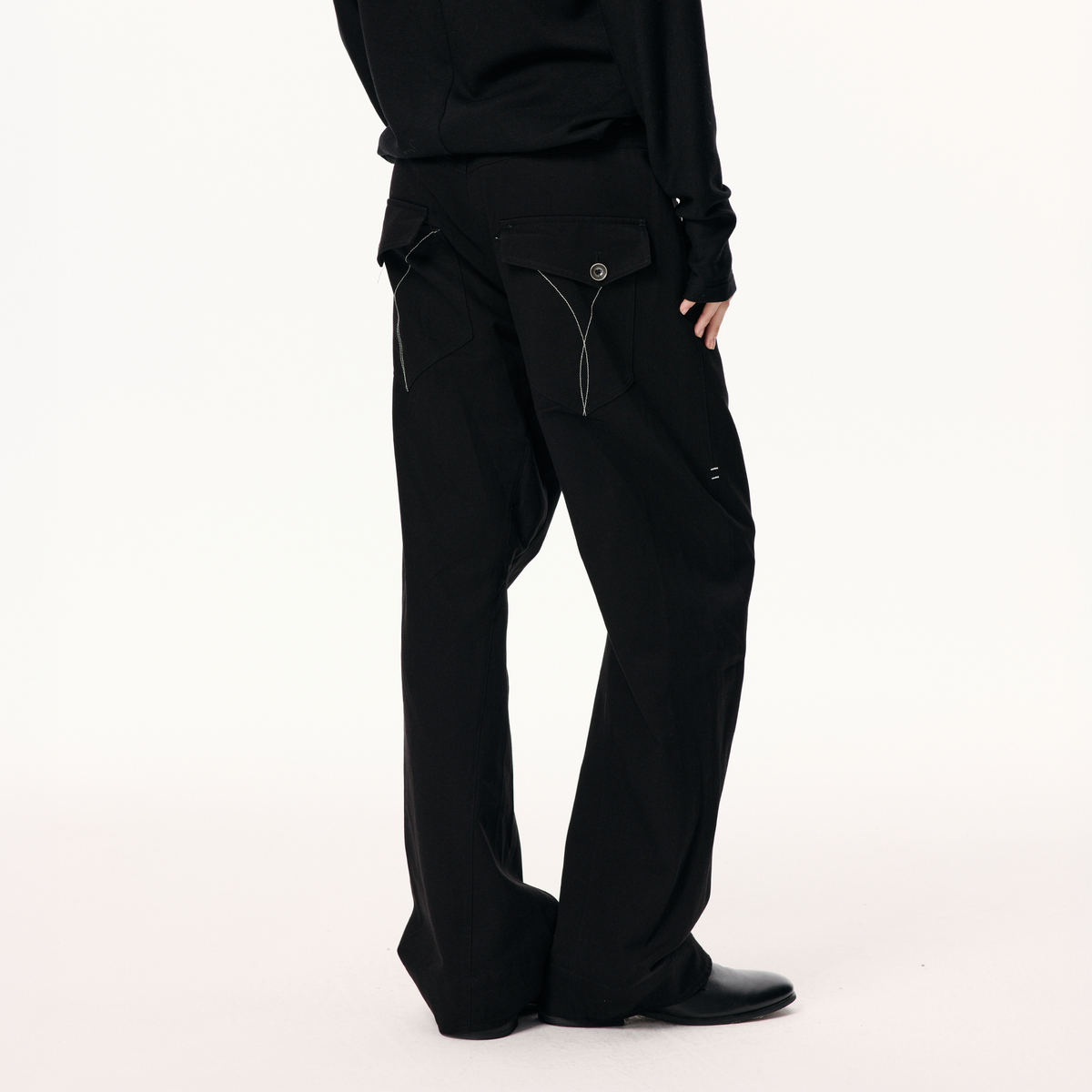 KREATE Spiral-Cut Straight-Leg Trousers