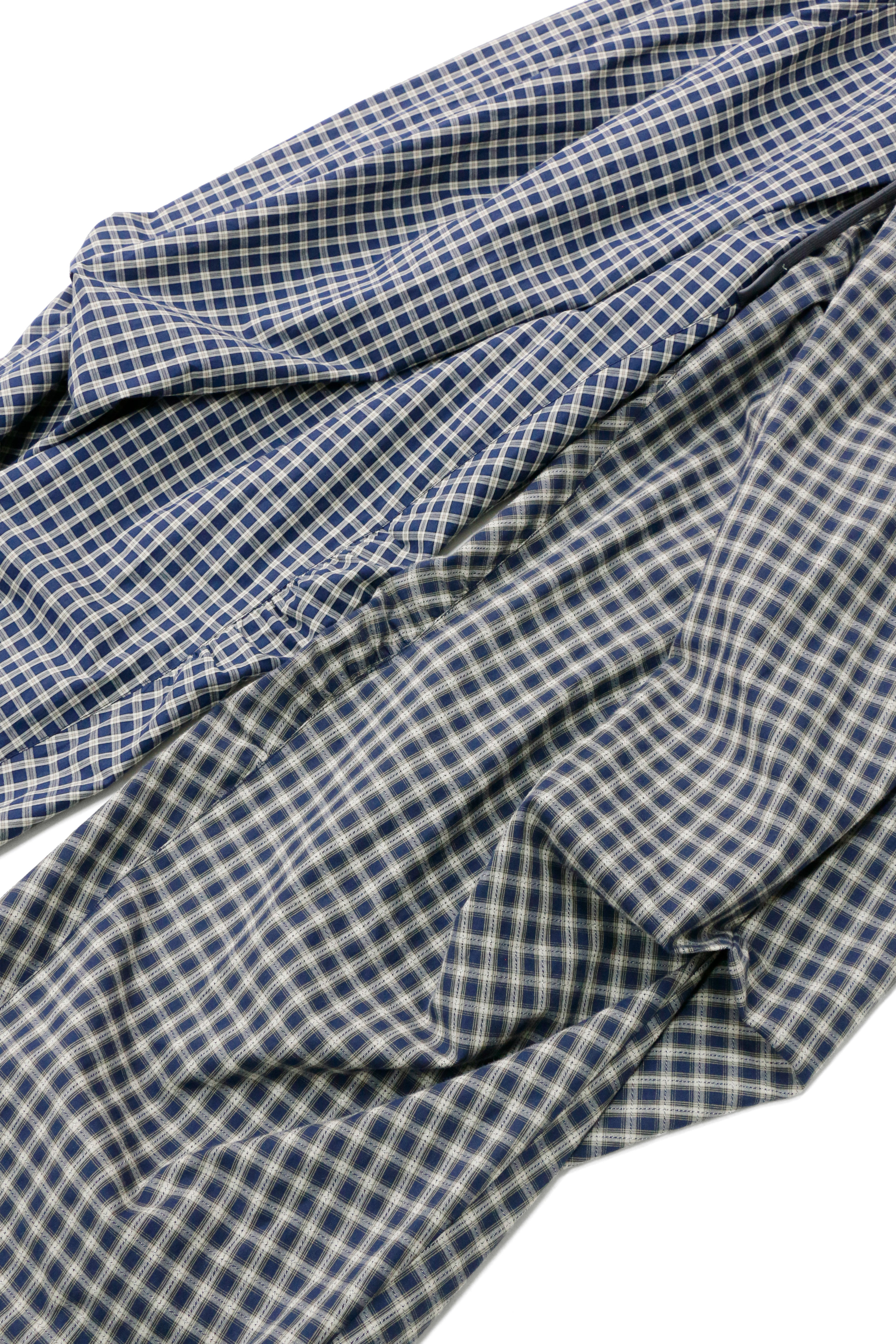 RELABEL Gingham Draped Drawstring Oversized Cargo, premium urban and streetwear designers apparel on PROJECTISR.com, RELABEL
