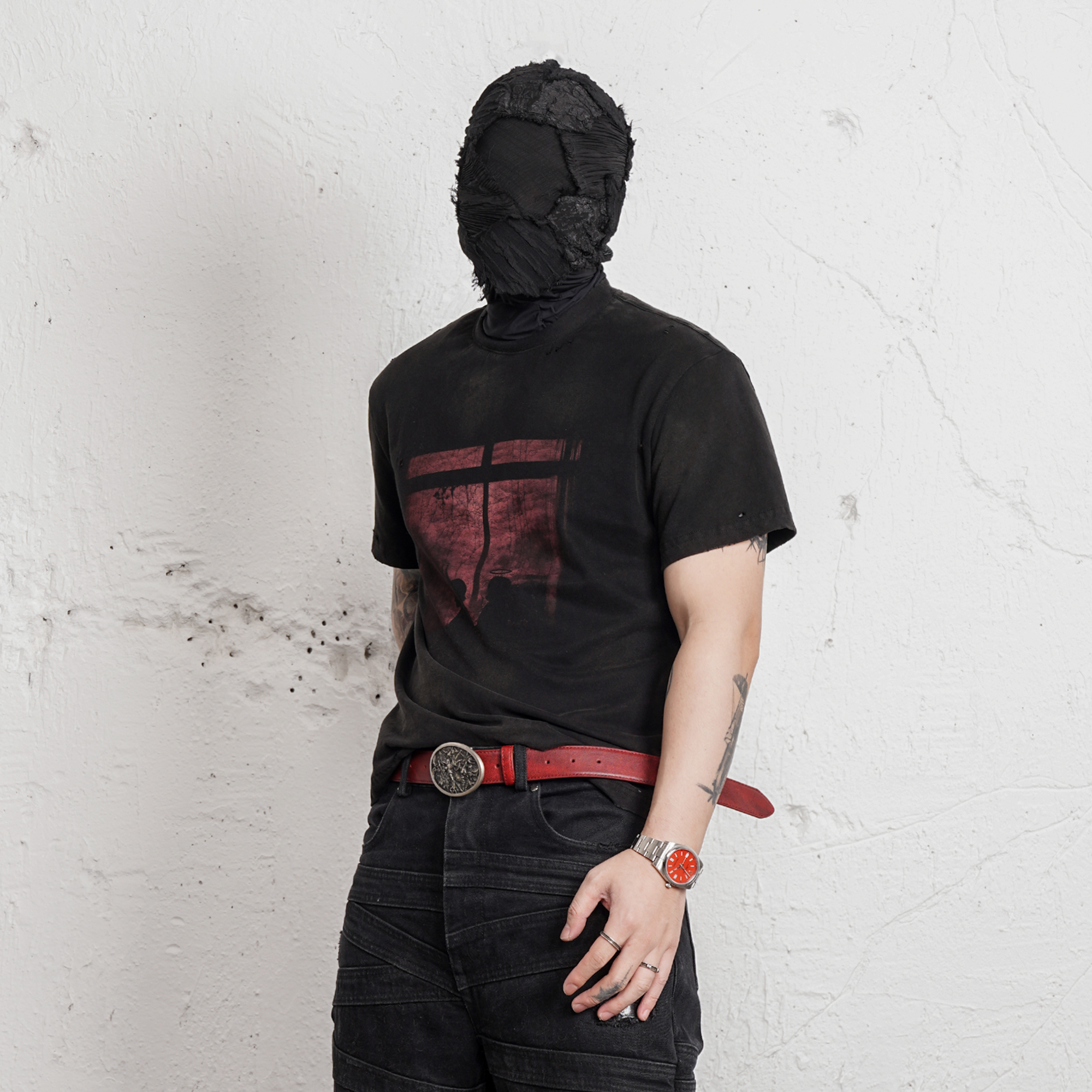 UNDERWATER Washed Distressed Graphic T-Shirt, premium urban and streetwear designers apparel on PROJECTISR.com, UNDERWATER
