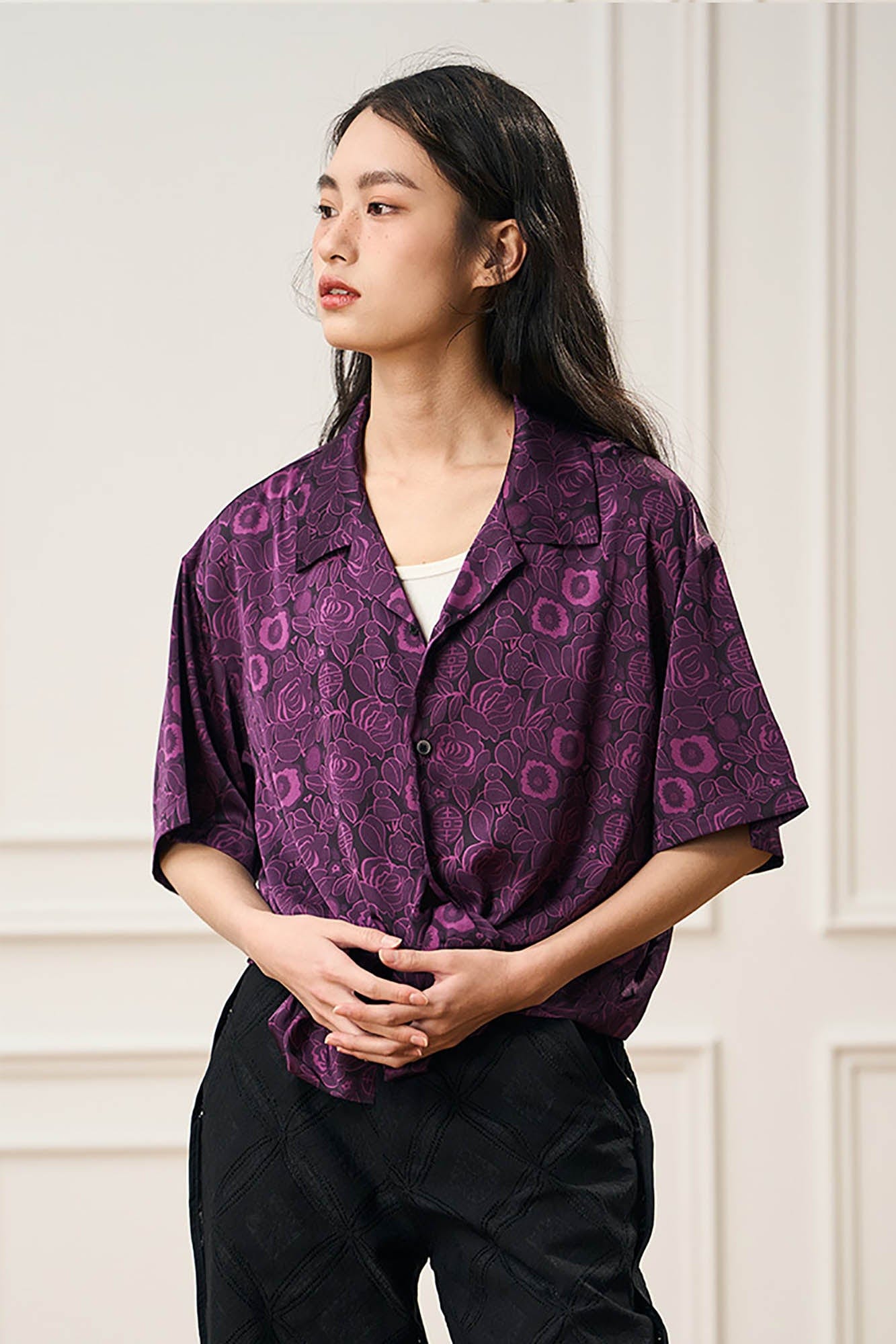 EPIC POETRY Oriental Bloom Cuban Shirt, premium urban and streetwear designers apparel on PROJECTISR.com, EPIC POETRY