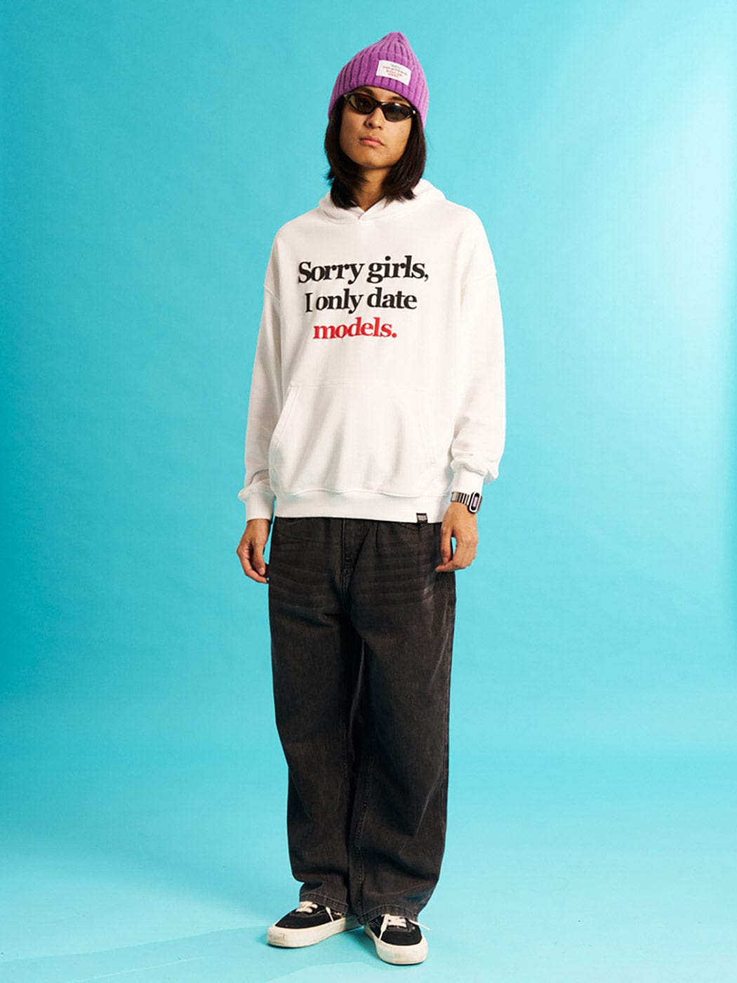 WCC Sorry Girls I Only Date Models Slogan Hoodie, premium urban and streetwear designers apparel on PROJECTISR.com, WCC