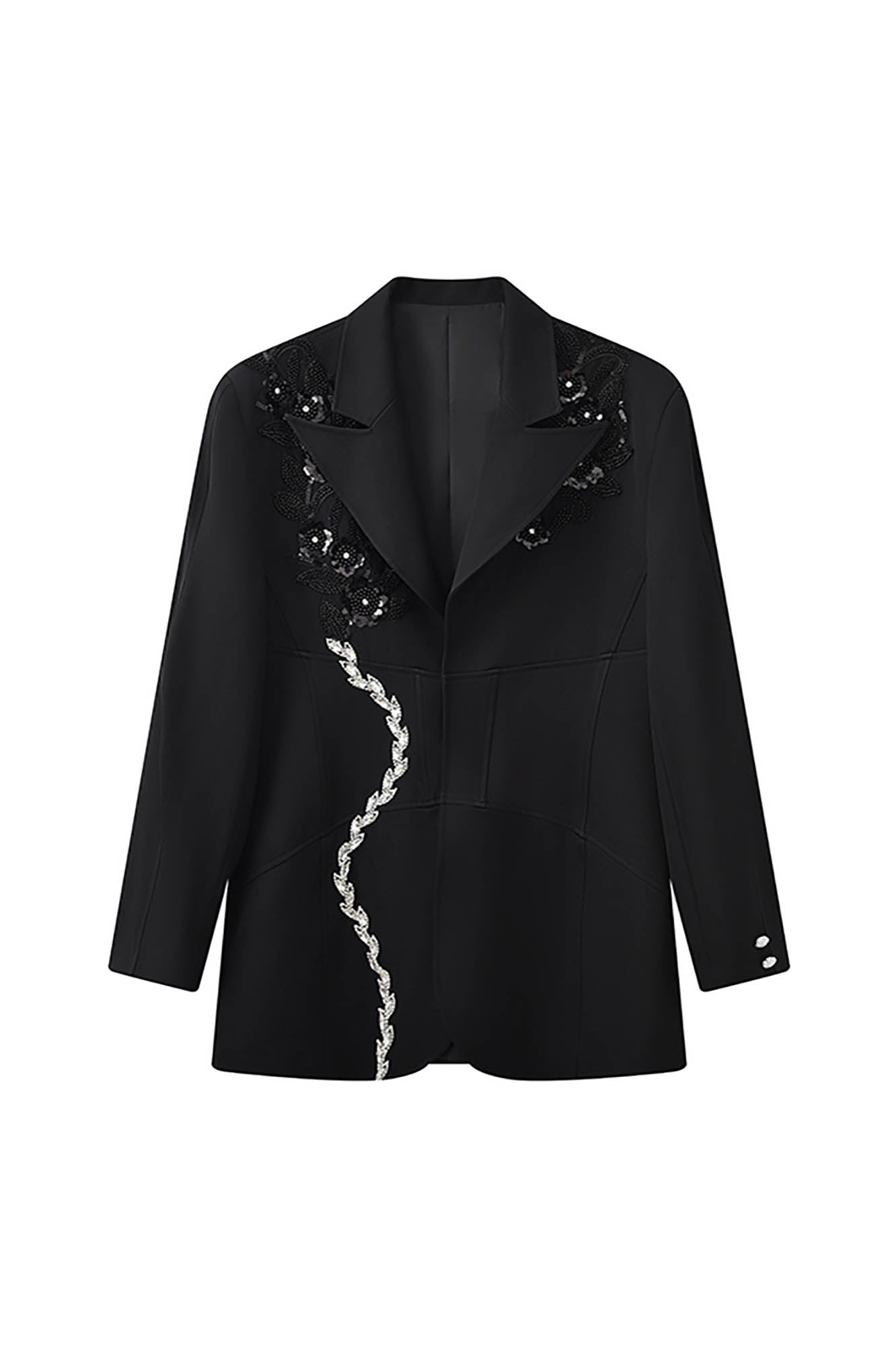 JIECHI The Midnight Floral Blazer, premium urban and streetwear designers apparel on PROJECTISR.com, JIECHI