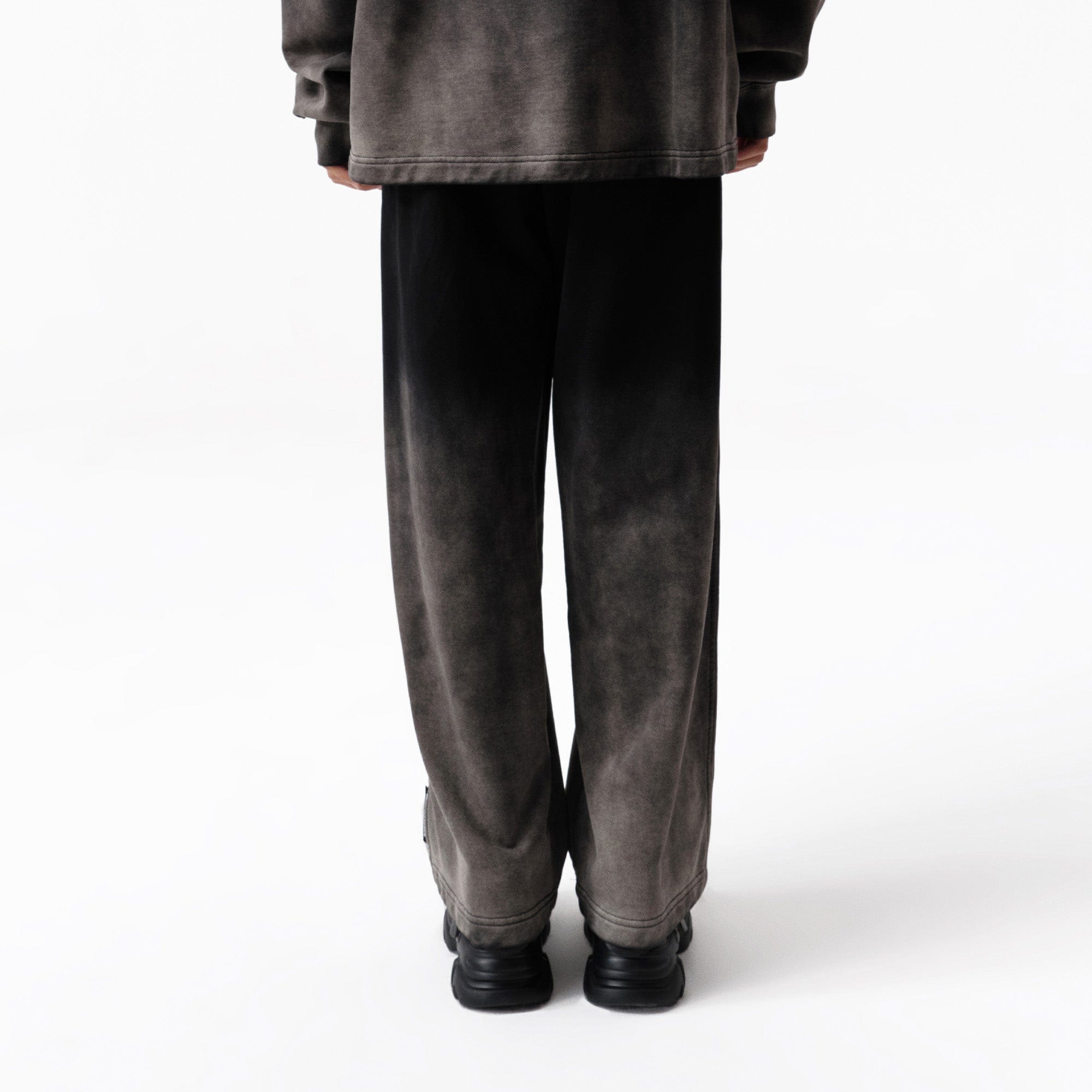 VANN VALRENCE Washed Gradient Straight-Leg Pants