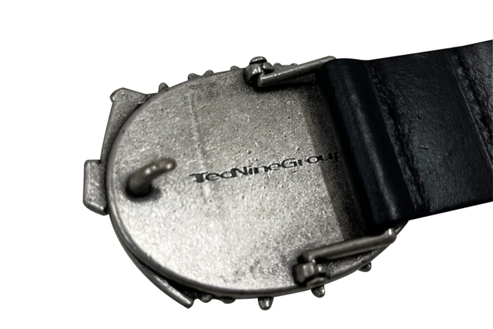 TECNINEGROUP Star Rivet Aged Leather Belt