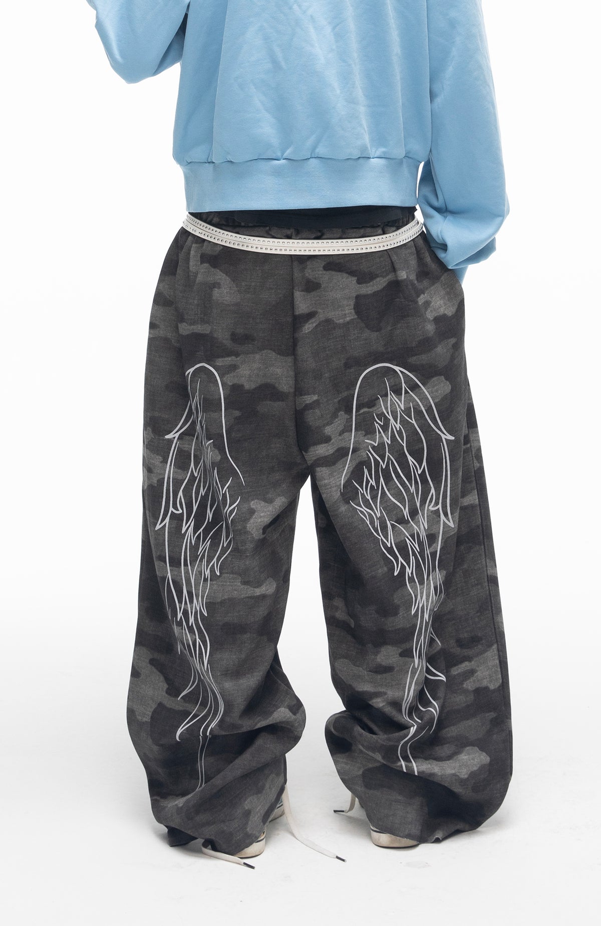 SADSOUP Retro Camo Baggy Sweatpants