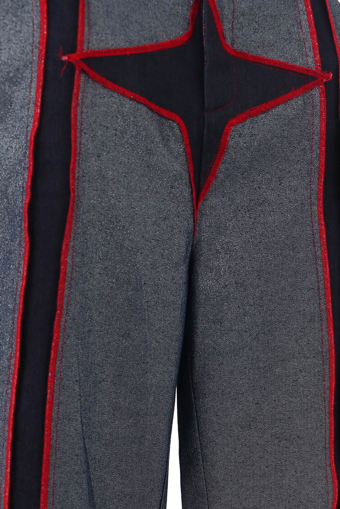 EMBRYO Four-Point Star Spliced Flared Pants, premium urban and streetwear designers apparel on PROJECTISR.com, EMBRYO