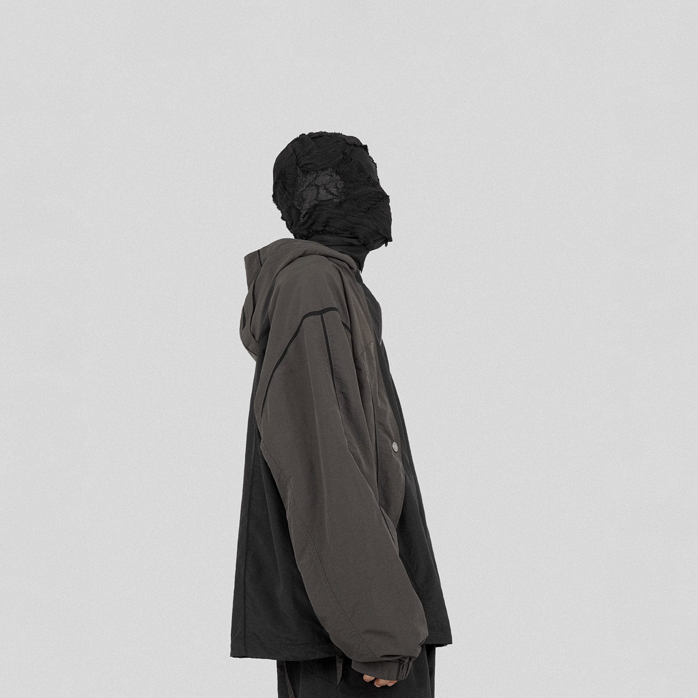UNDERWATER Wasteland Deconstructed Windbreaker, premium urban and streetwear designers apparel on PROJECTISR.com, UNDERWATER