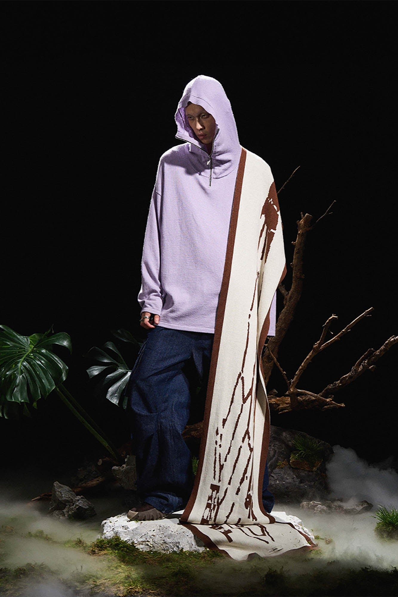 RELABEL Butterfly Zip-Up Mask Wool-Blended Hoodie, premium urban and streetwear designers apparel on PROJECTISR.com, RELABEL