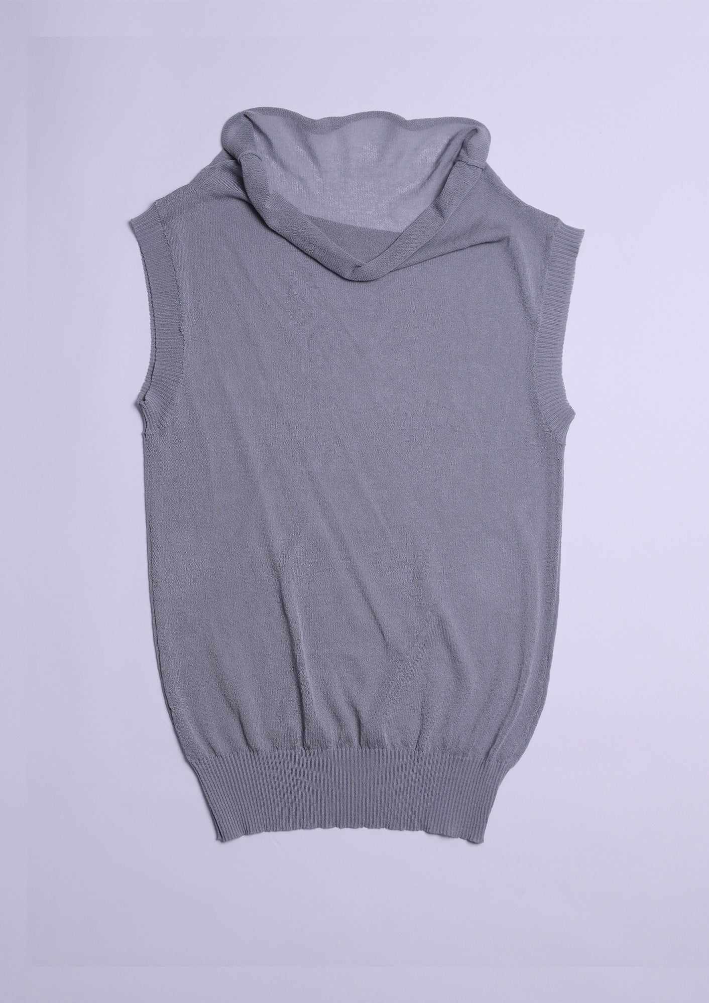 KADAKADA Retro Cowl-Neck Knited Sleeveless T-Shirt, premium urban and streetwear designers apparel on PROJECTISR.com, KADAKADA