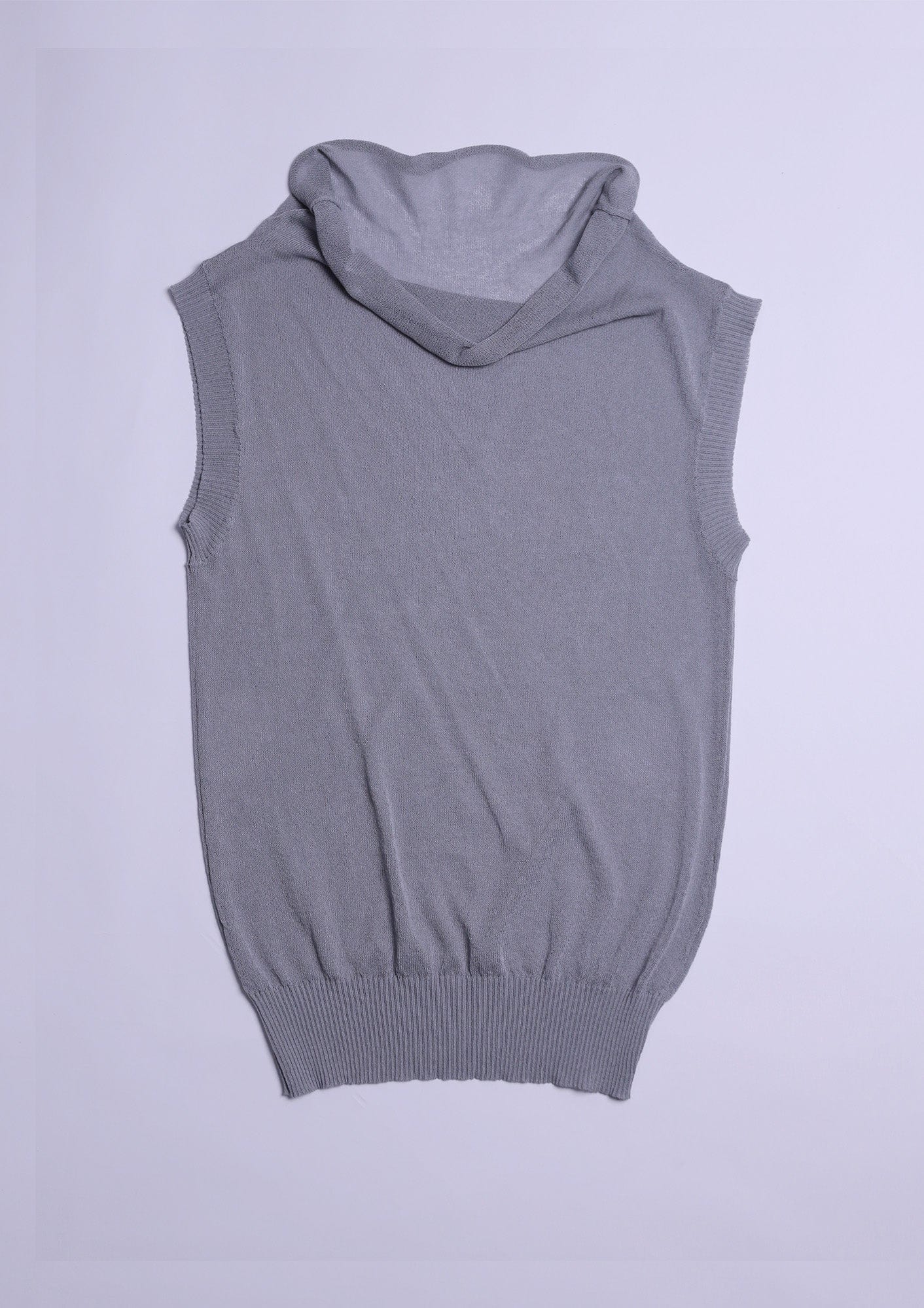 KADAKADA Retro Cowl-Neck Knited Sleeveless T-Shirt, premium urban and streetwear designers apparel on PROJECTISR.com, KADAKADA