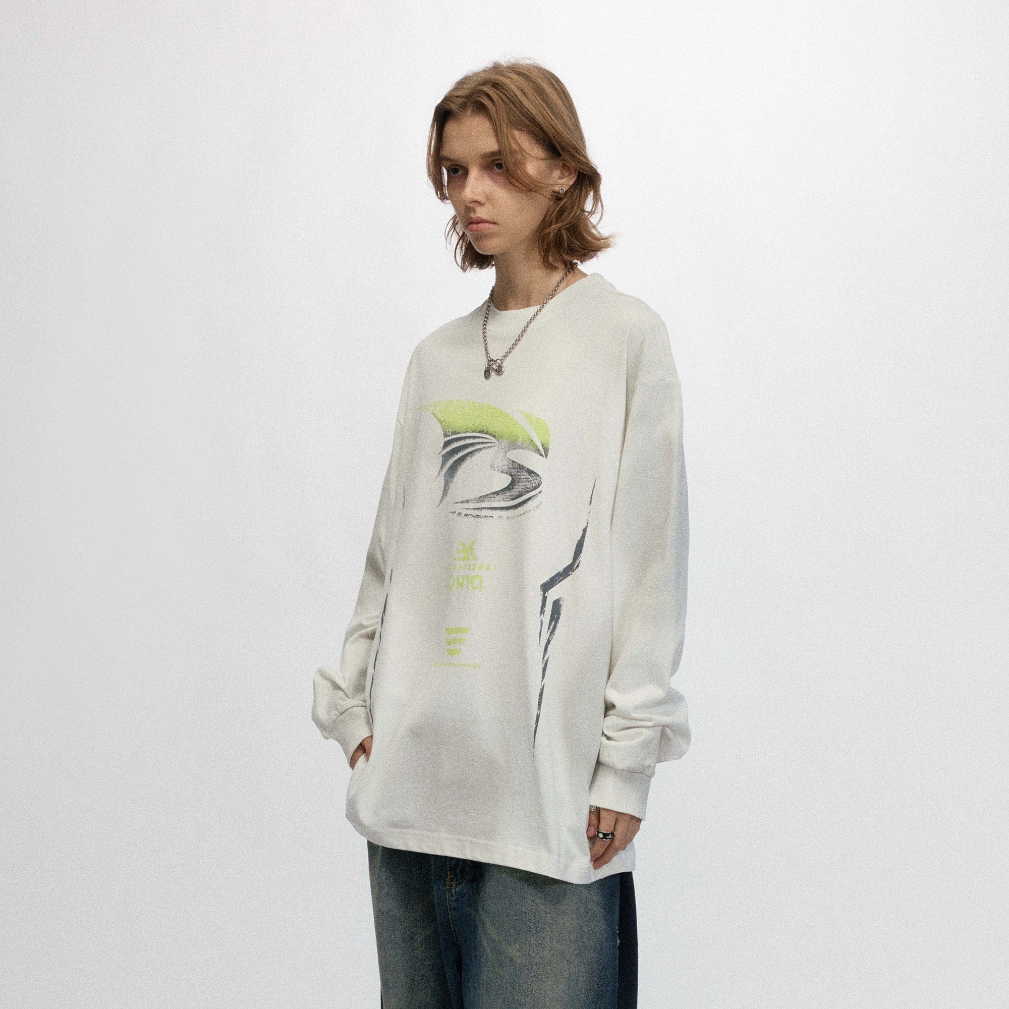 OVDY Faded Racing Graphics Long-Sleeve Tee, premium urban and streetwear designers apparel on PROJECTISR.com, OVDY