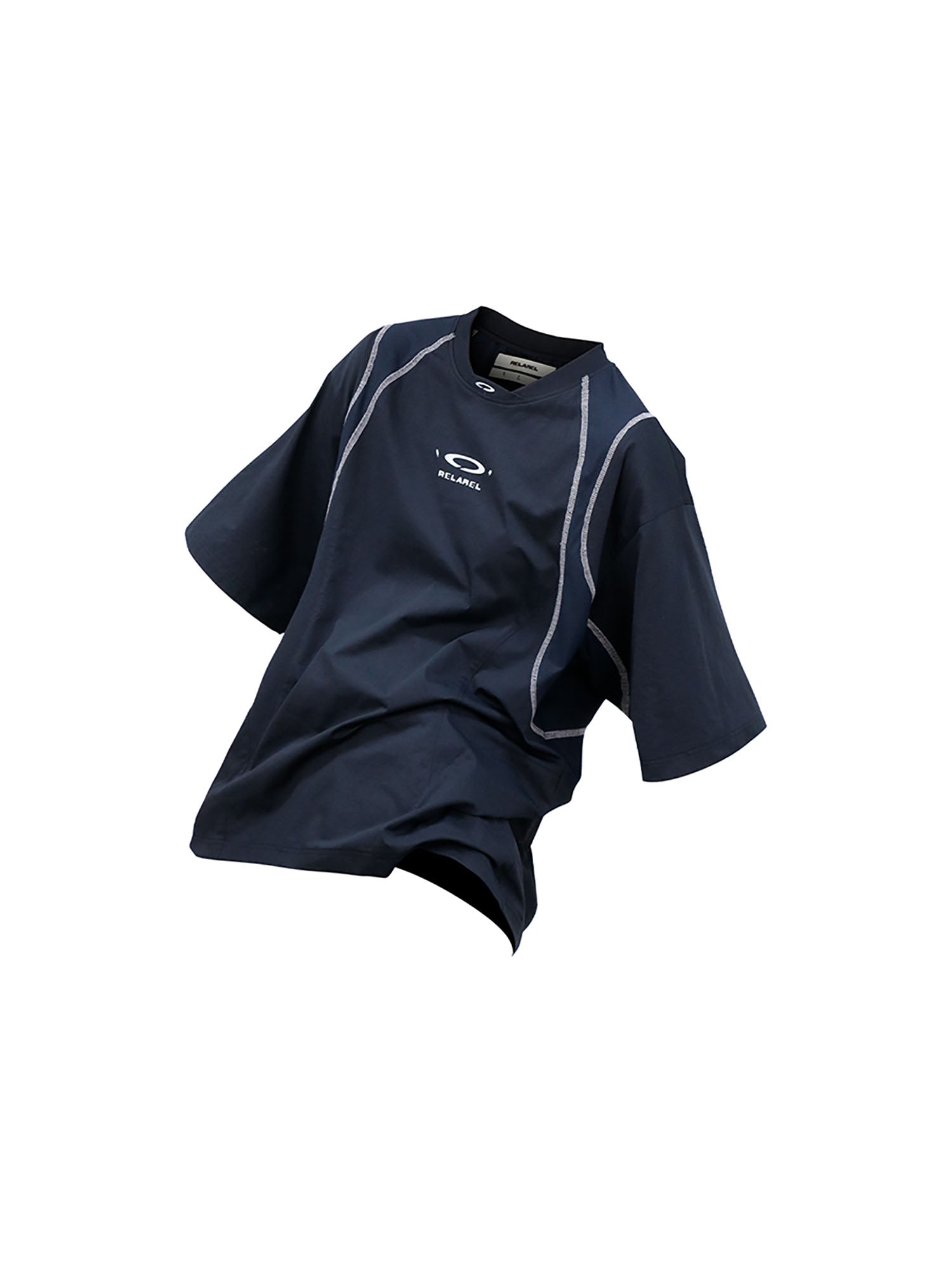 RELABEL Contrast Paneled Quick-Dry Tee