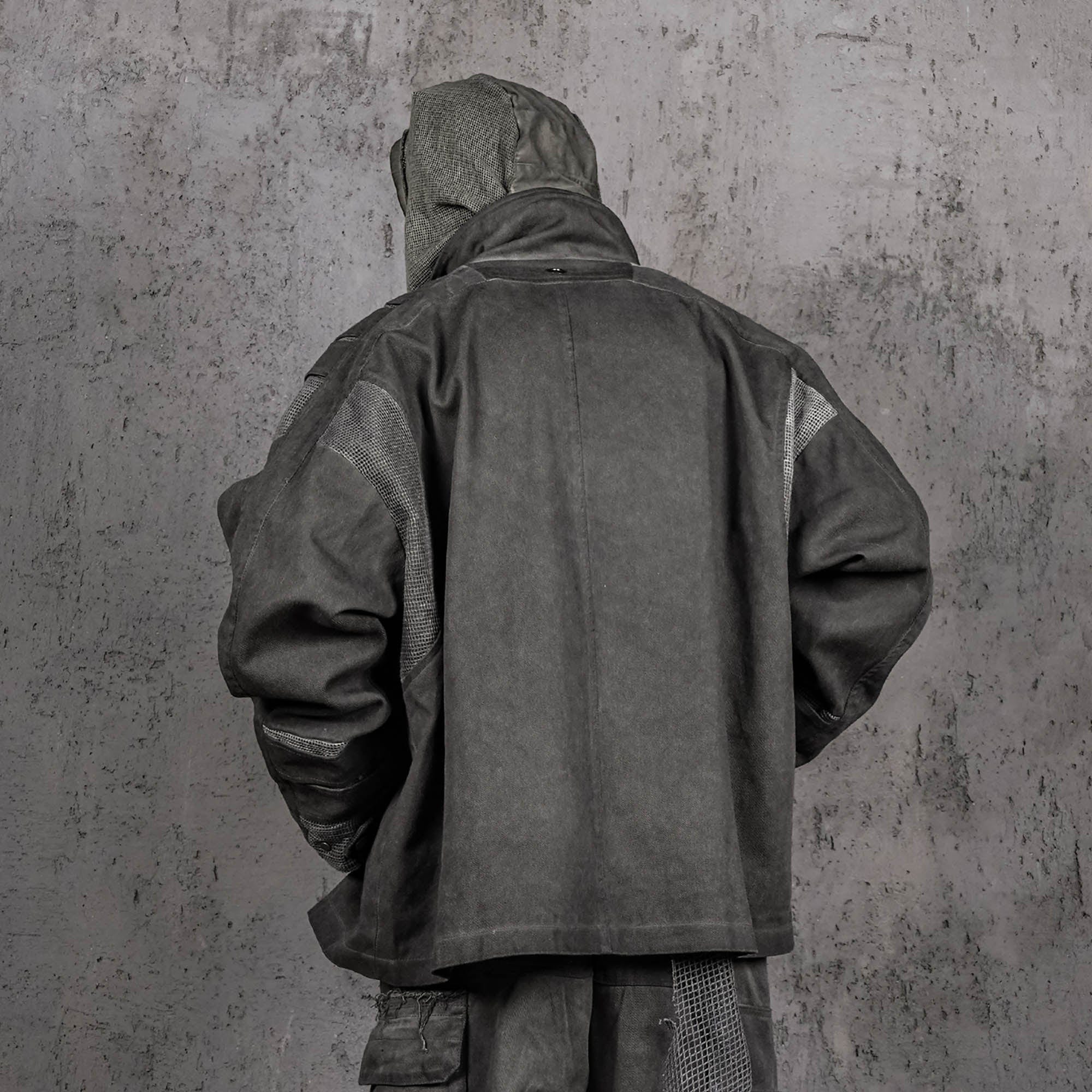 UNDERWATER Scavenger Heavyduty Mesh Oversized Jacket, premium urban and streetwear designers apparel on PROJECTISR.com, UNDERWATER