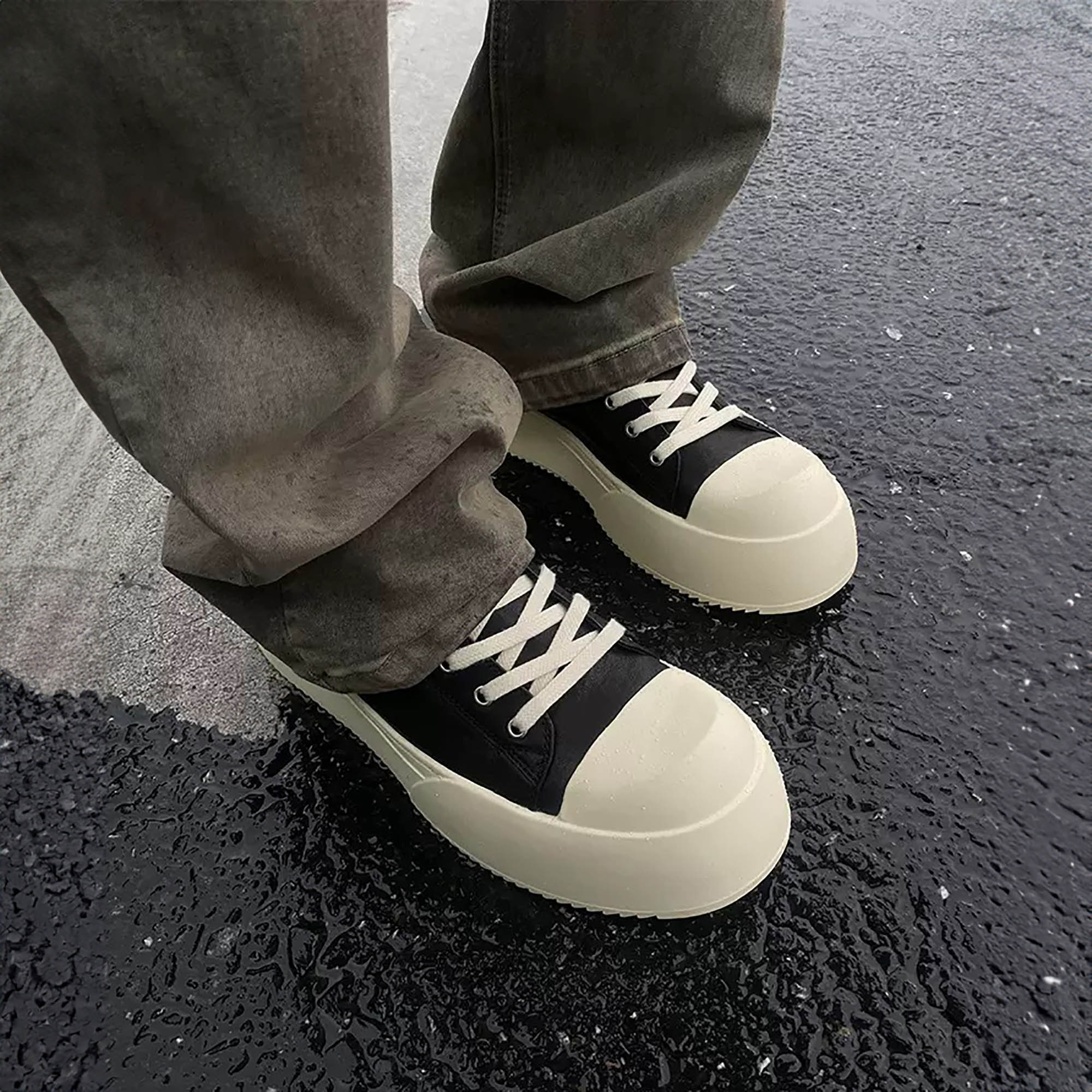 KREATE Leather Jumbo City Trainer, premium urban and streetwear designers apparel on PROJECTISR.com, KREATE