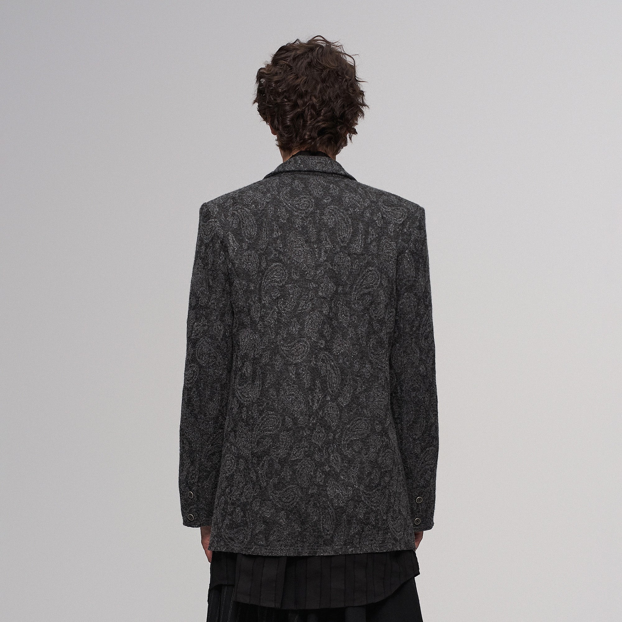 ILNya Nieternite Nifutur Paisley Jacquard Oversized Blazer