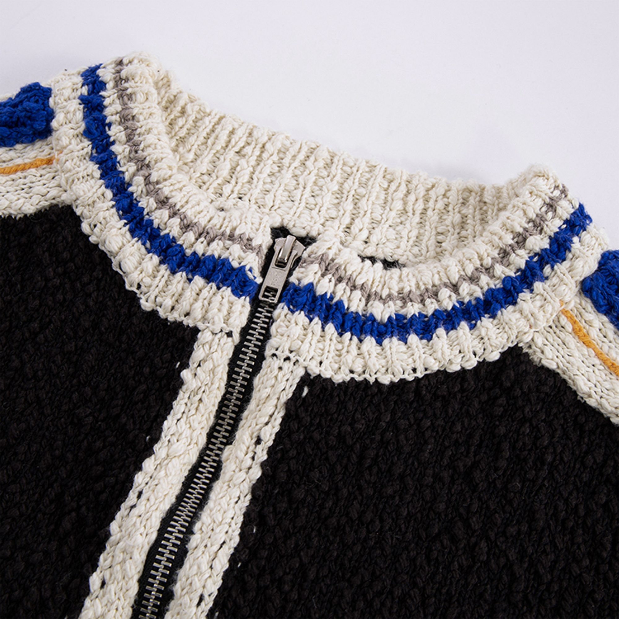 F2CE Contrast Panel Boxy Cardigan