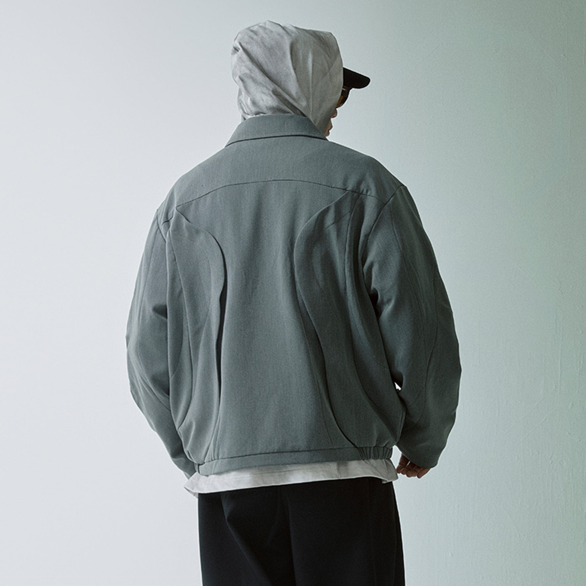 F2CE Deconstructed Layered Zip-Up Jacket, premium urban and streetwear designers apparel on PROJECTISR.com, F2CE