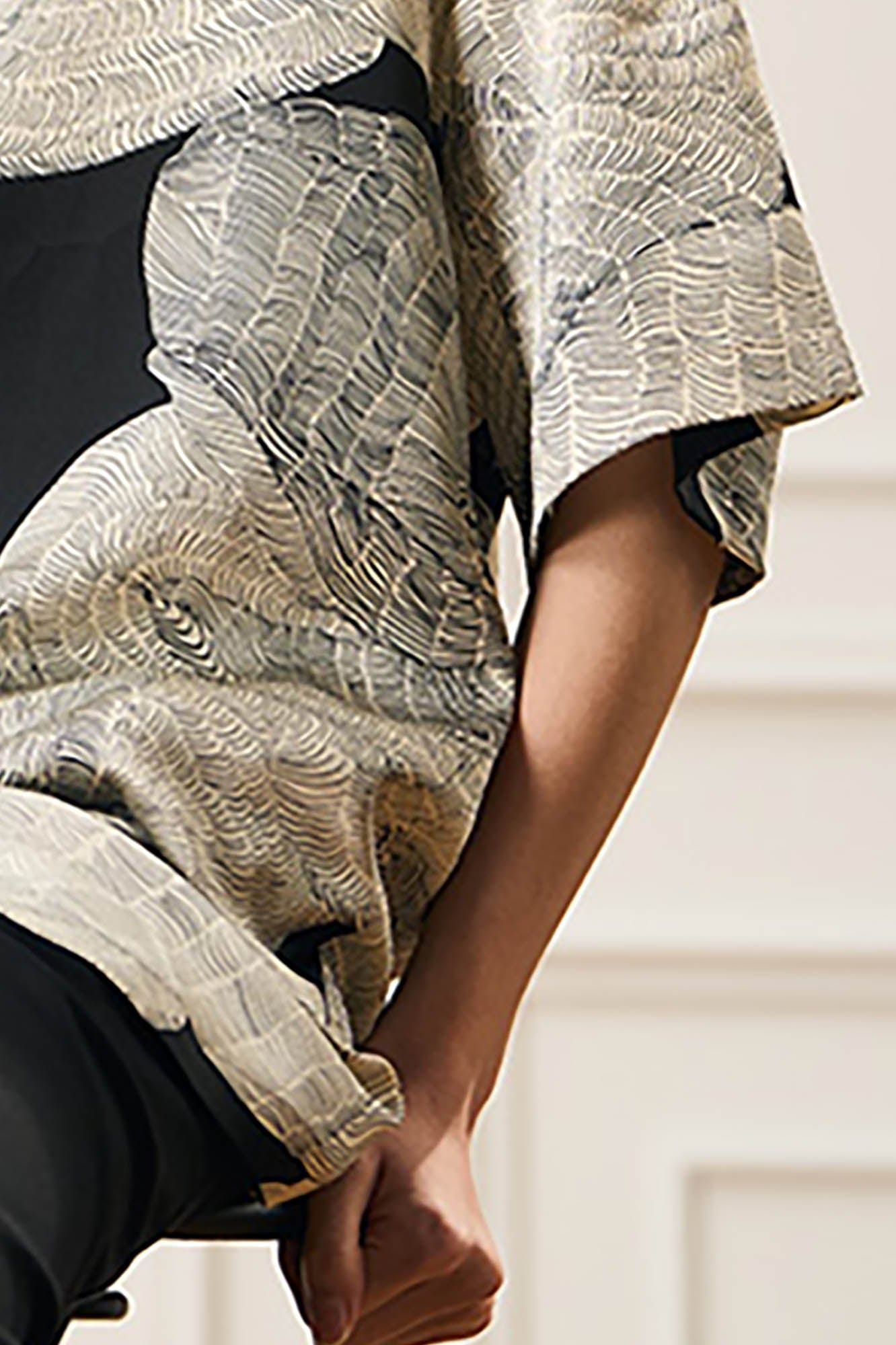 EPIC POETRY Etched Petal Cuban Half Shirt, premium urban and streetwear designers apparel on PROJECTISR.com, EPIC POETRY