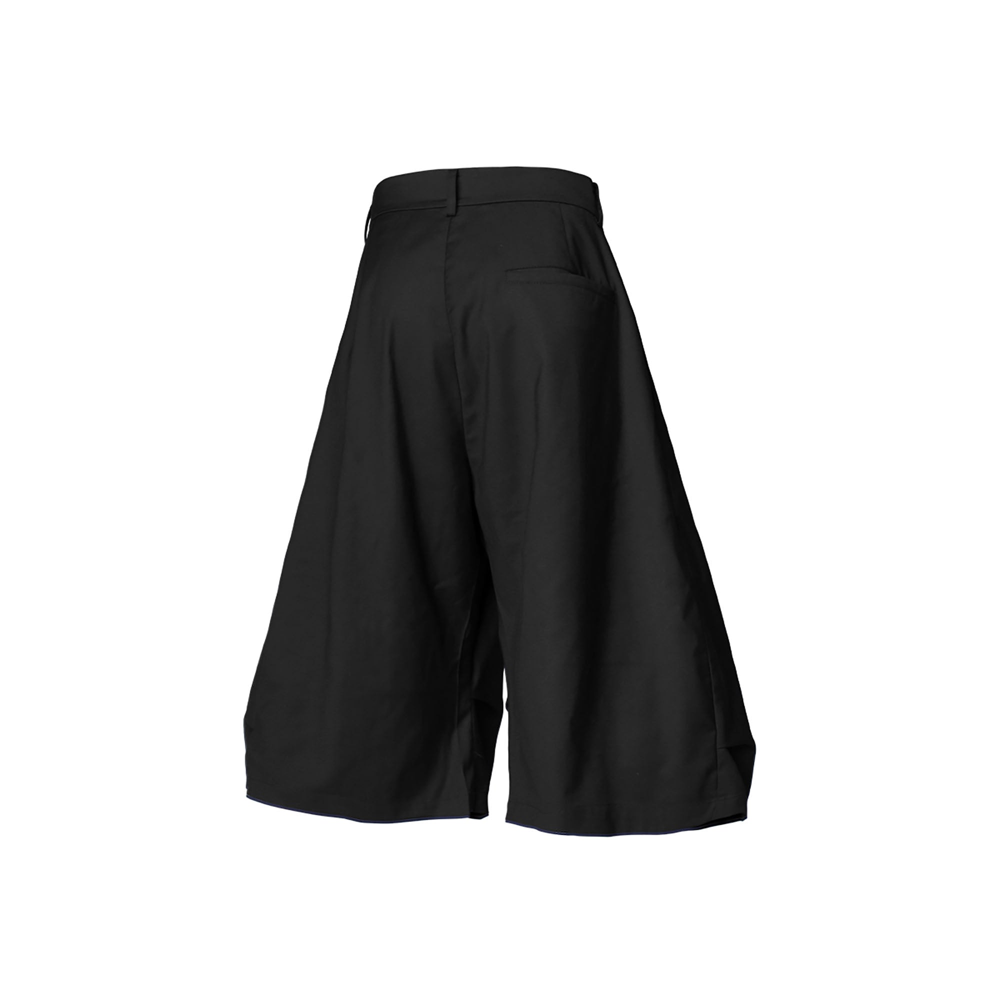RELABEL Pleated Drape Wide-Leg Shorts, premium urban and streetwear designers apparel on PROJECTISR.com, RELABEL