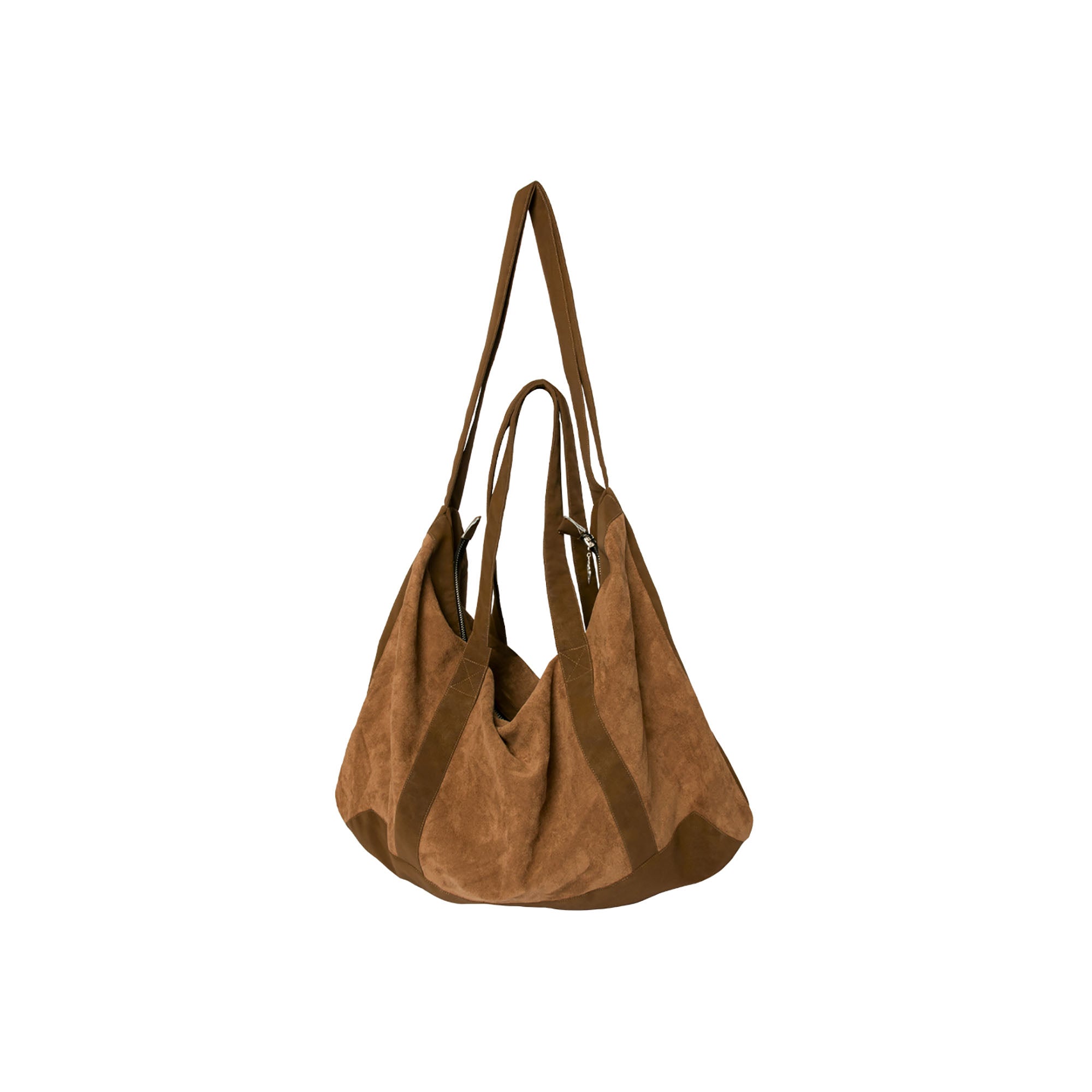 RELABEL Suede Panel Crossbody Bag