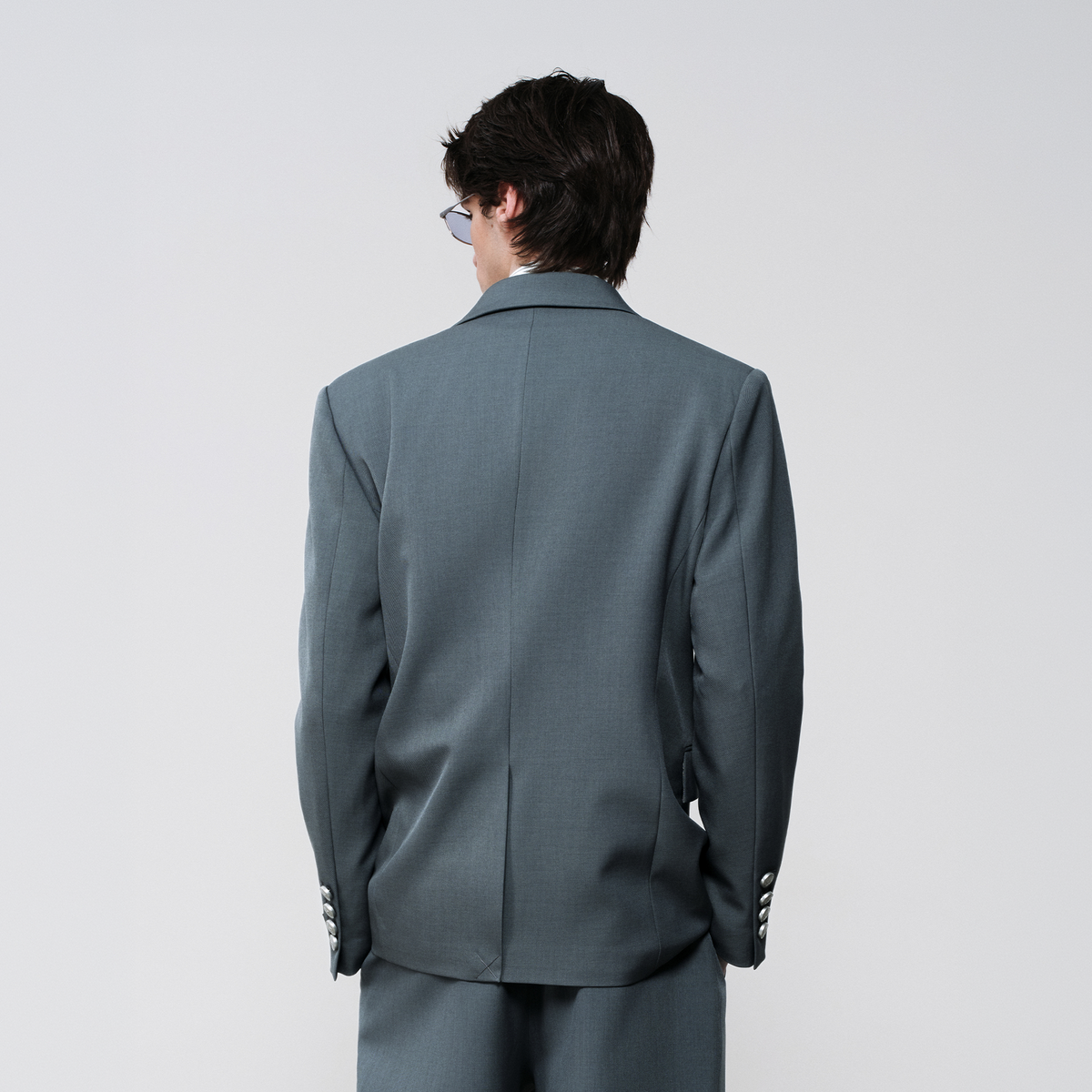FACEONLAB Classic Asymmetric Belted Blazer