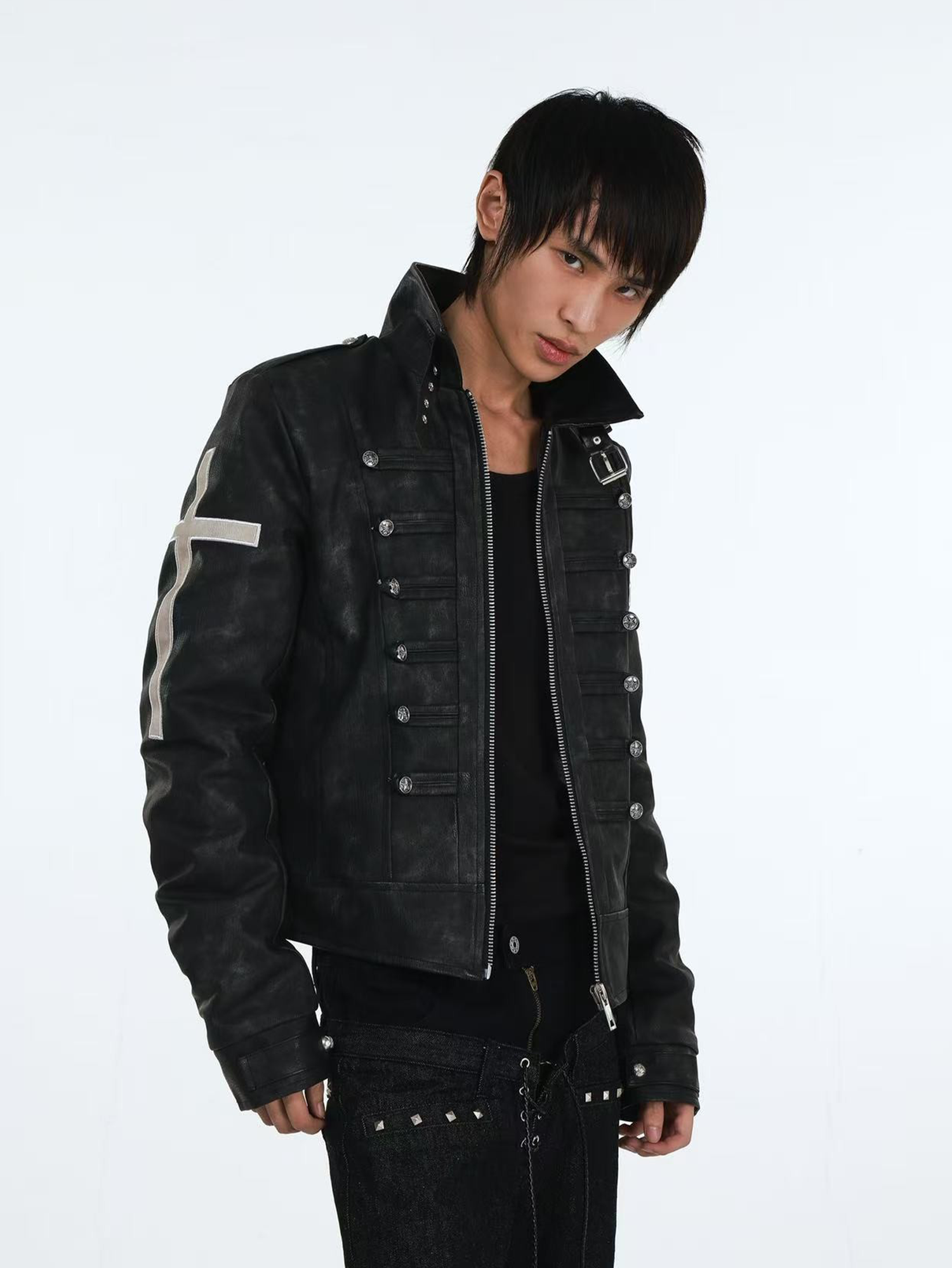 DETW Cross-Button Structured Coat
