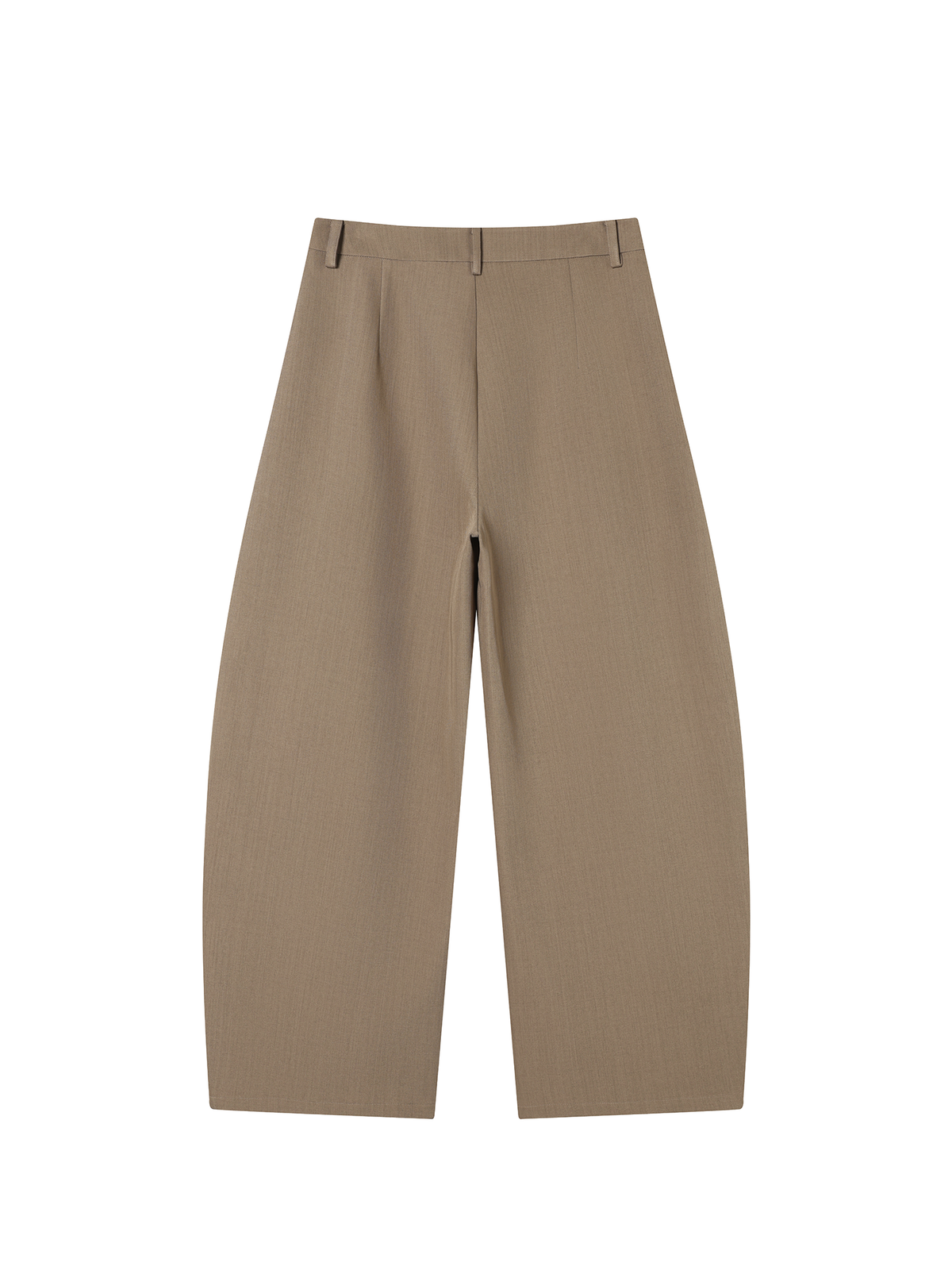 TGNS Pleated Curved Wide-Leg Trousers