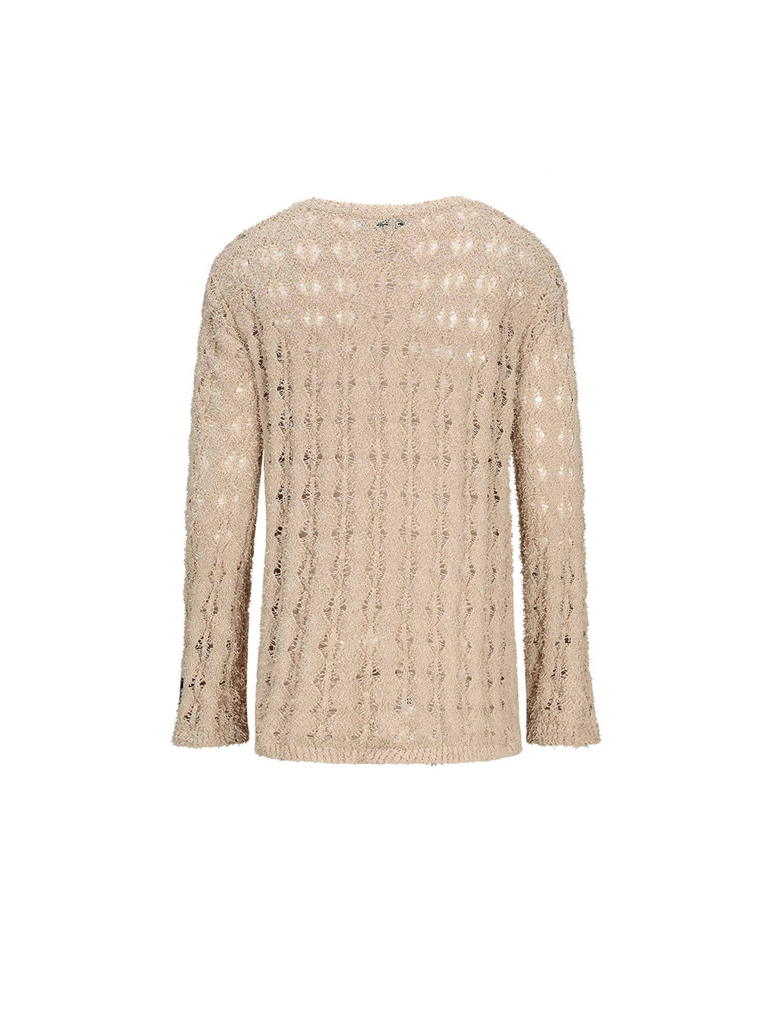 CYCYCY Punk Open-Knit Distressed Sweater