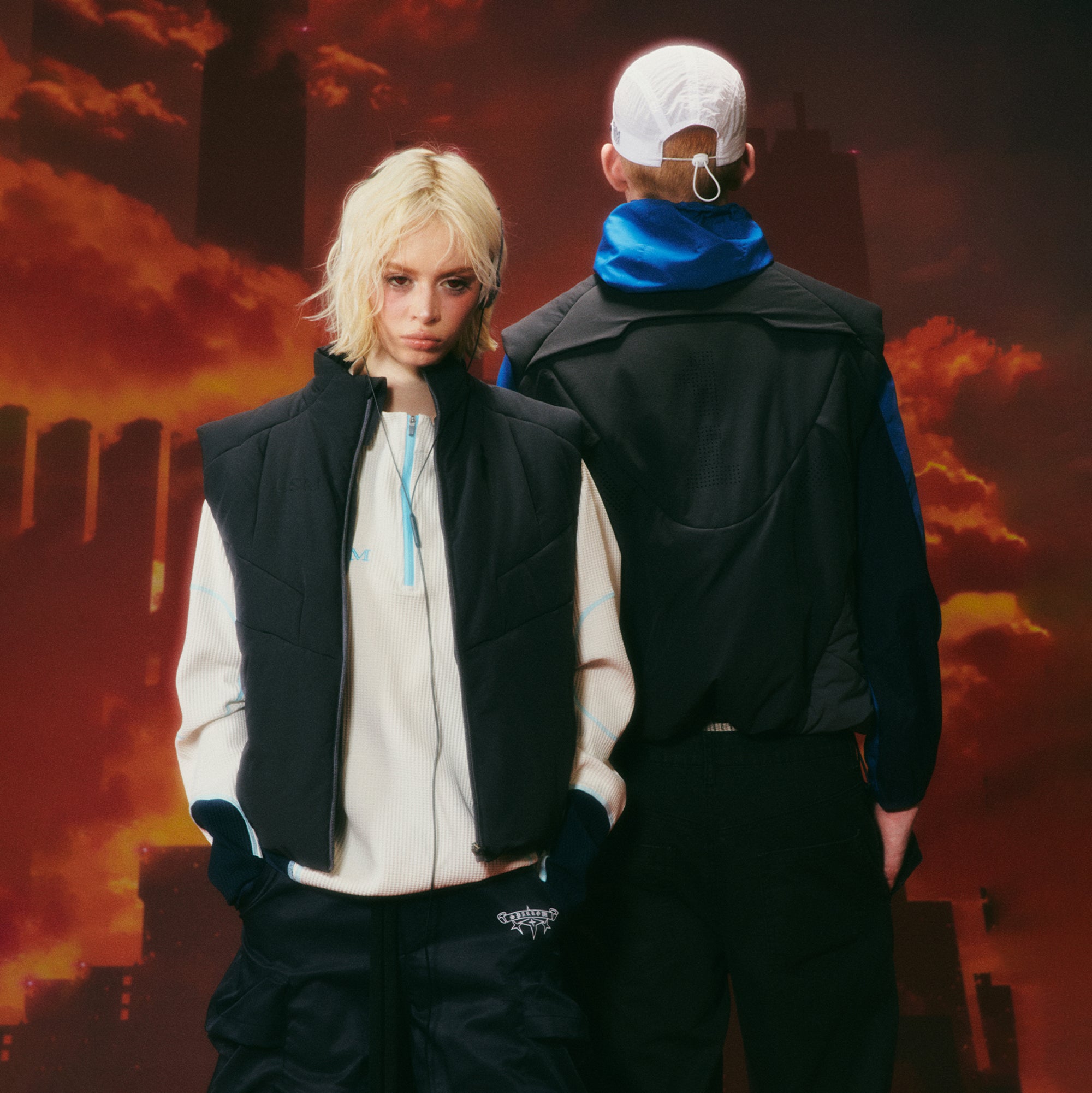 DONSMOKE x EVA Graphic Cotton-Padded Vest
