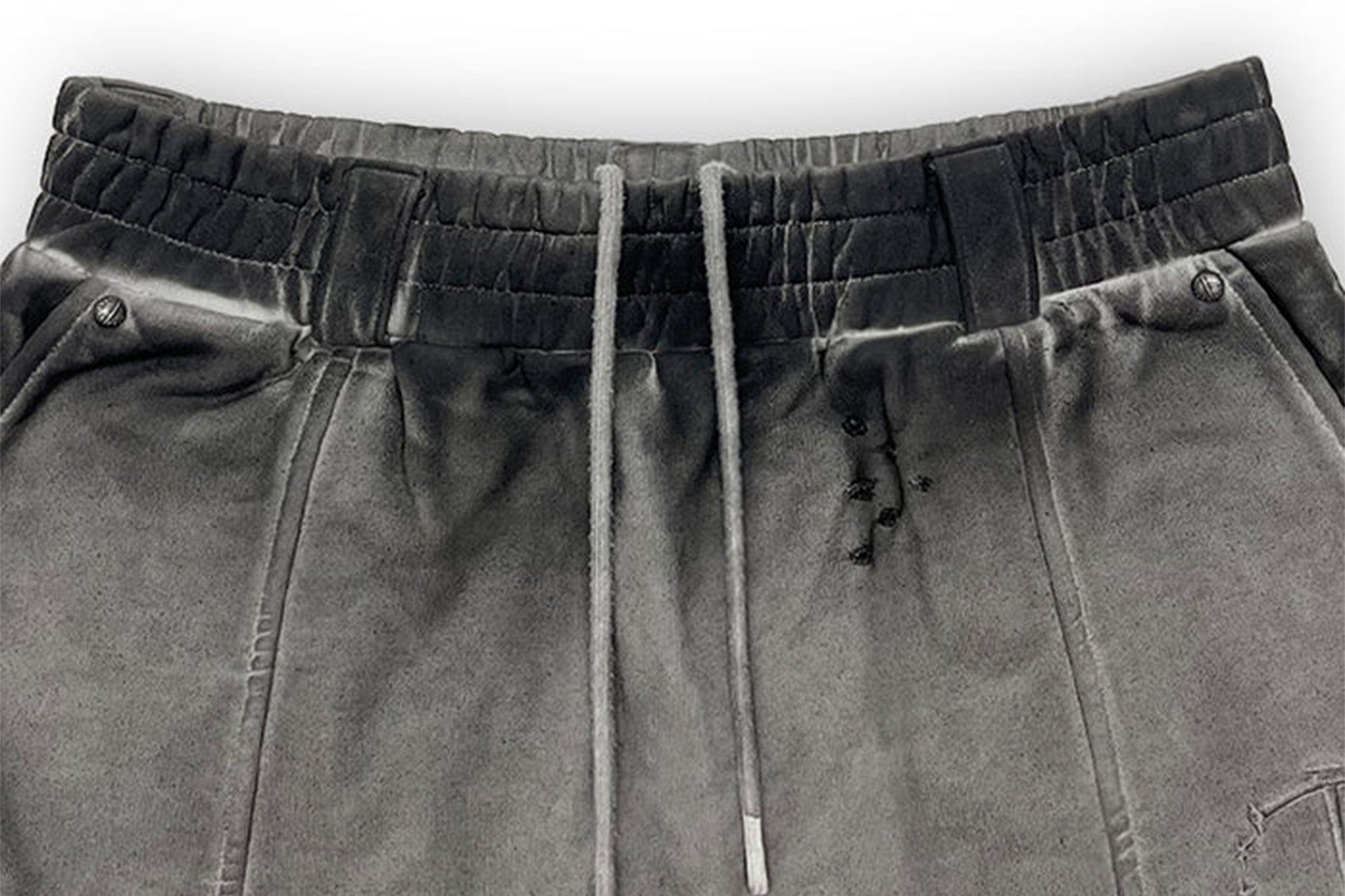 TECNINEGROUP Middle-Panel Washed Drop-Crotch Sweatpants, premium urban and streetwear designers apparel on PROJECTISR.com, TECNINEGROUP