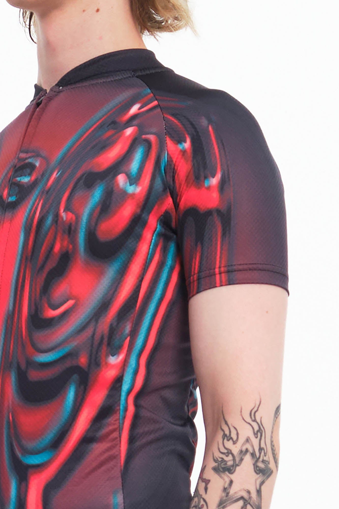 EMBRYO Totem Abstract Cycling Jersey, premium urban and streetwear designers apparel on PROJECTISR.com, EMBRYO
